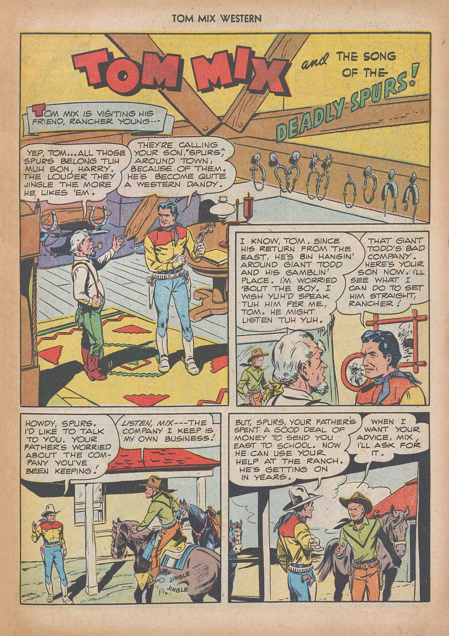 Read online Tom Mix Western (1948) comic -  Issue #9 - 43