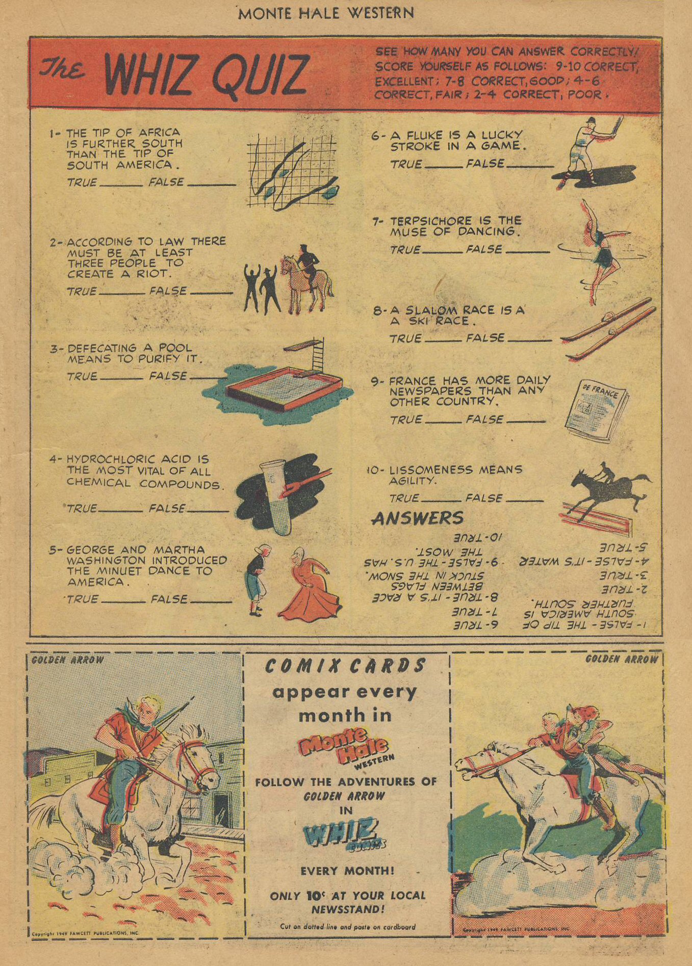 Read online Monte Hale Western comic -  Issue #36 - 22