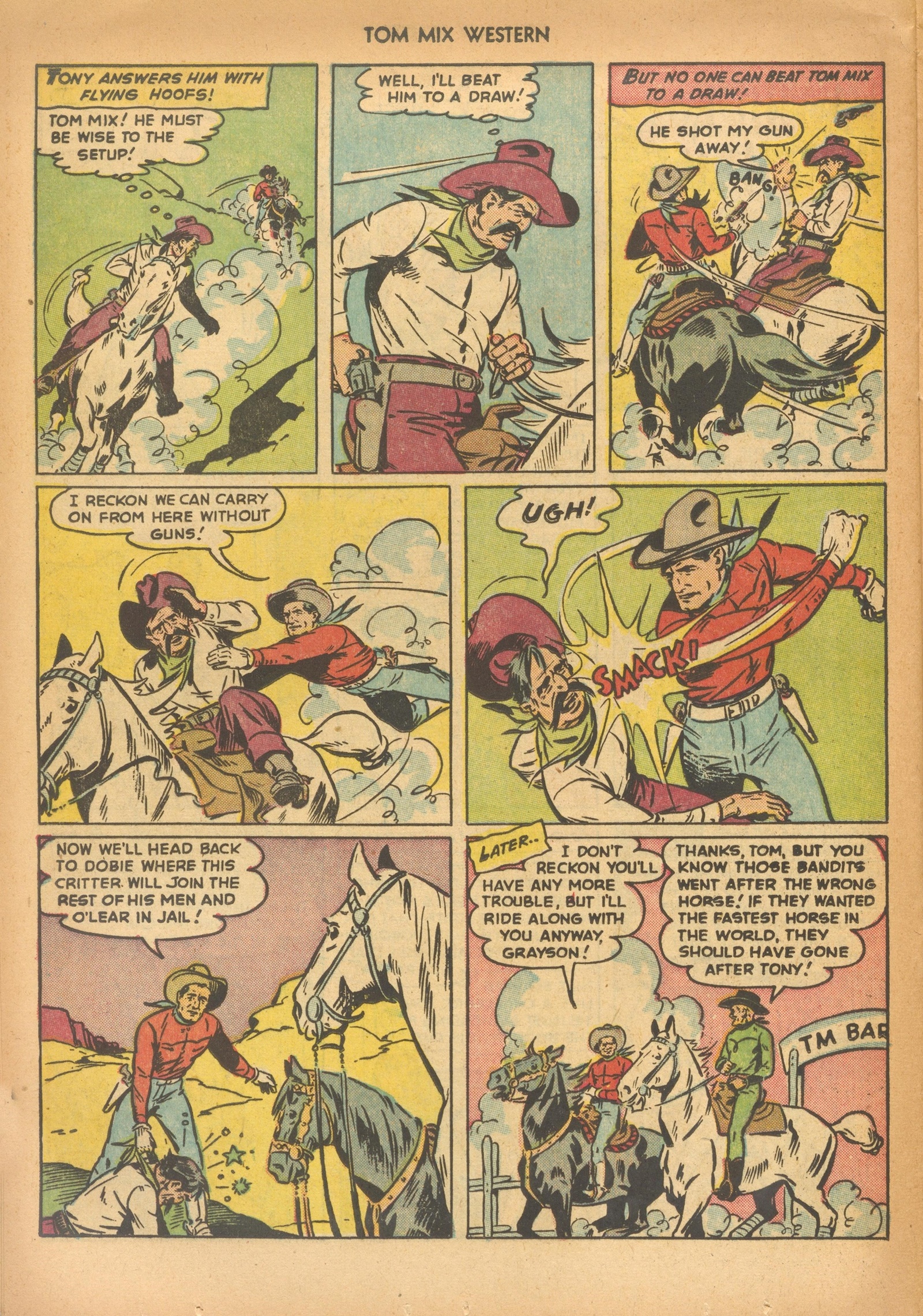 Read online Tom Mix Western (1948) comic -  Issue #57 - 24