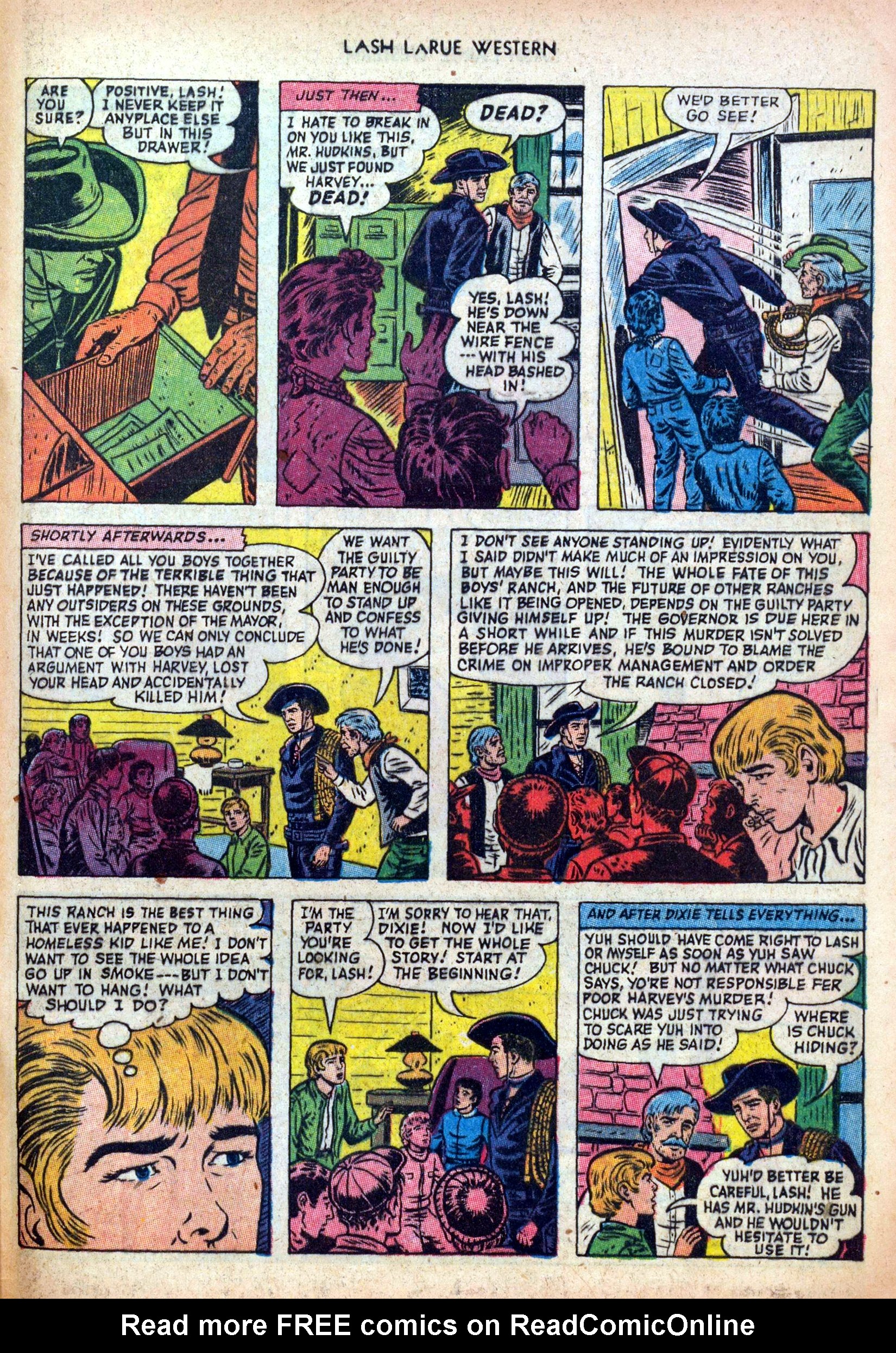 Read online Lash Larue Western (1949) comic -  Issue #39 - 33