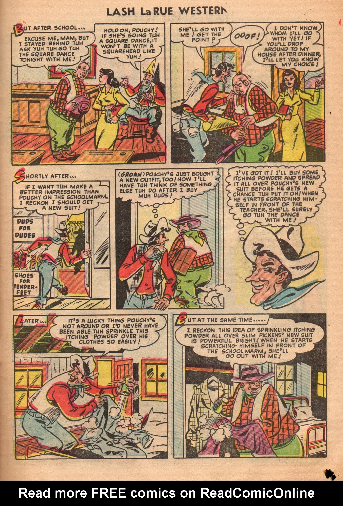 Read online Lash Larue Western (1949) comic -  Issue #52 - 29