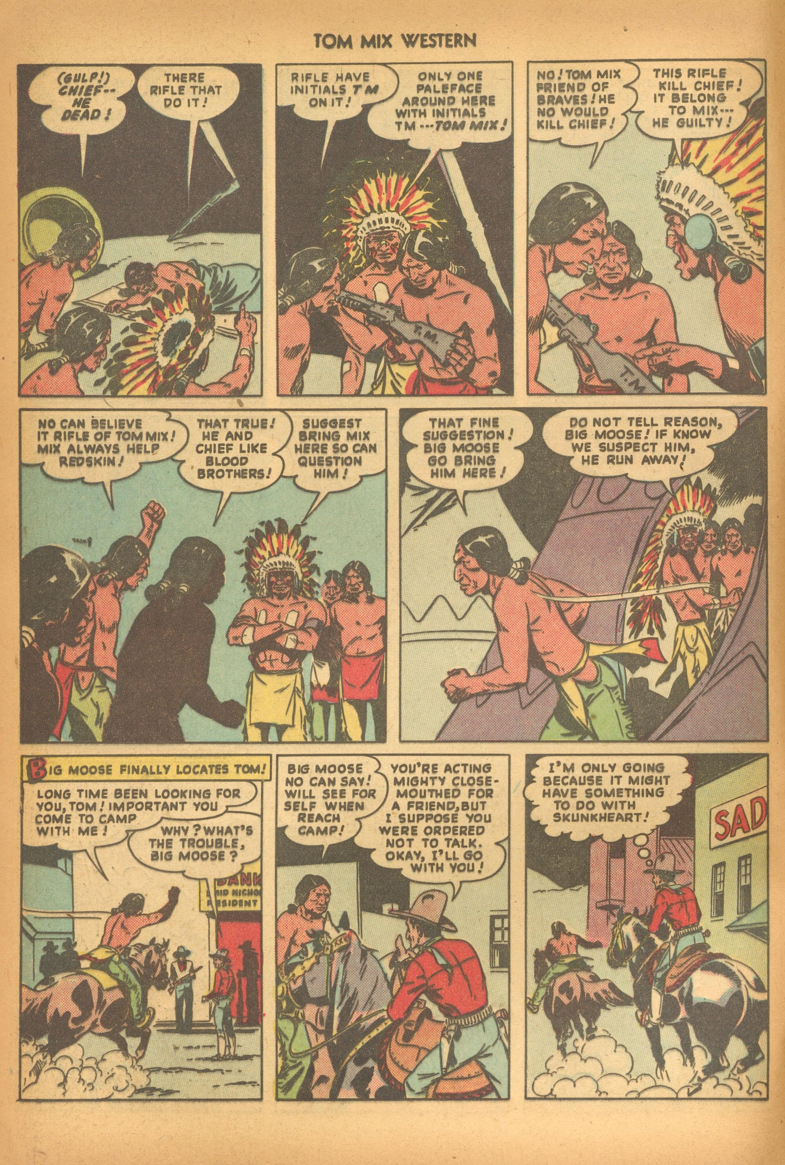 Read online Tom Mix Western (1948) comic -  Issue #18 - 12