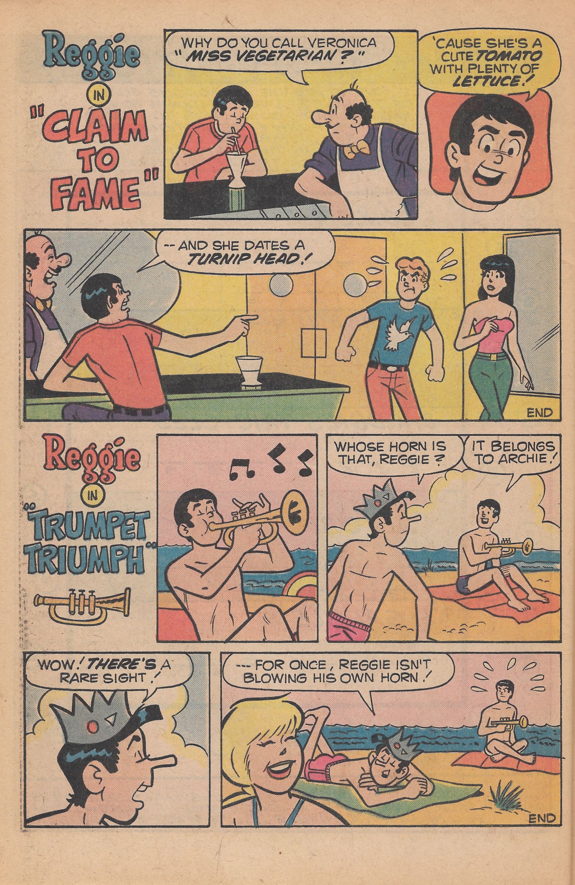 Read online Reggie's Wise Guy Jokes comic -  Issue #43 - 32