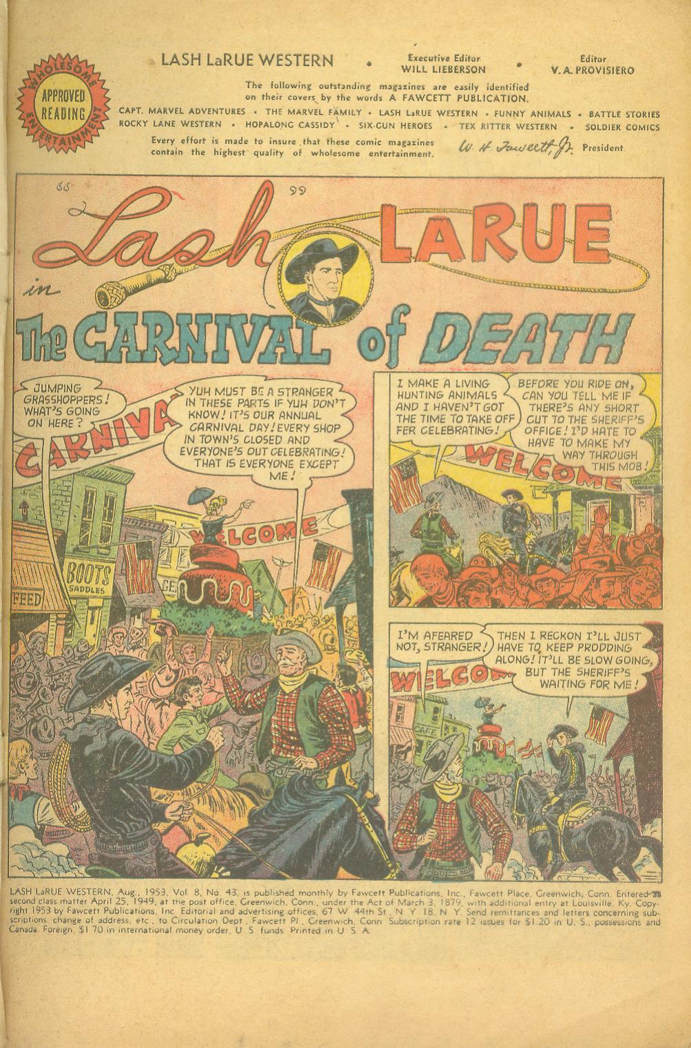 Read online Lash Larue Western (1949) comic -  Issue #43 - 3