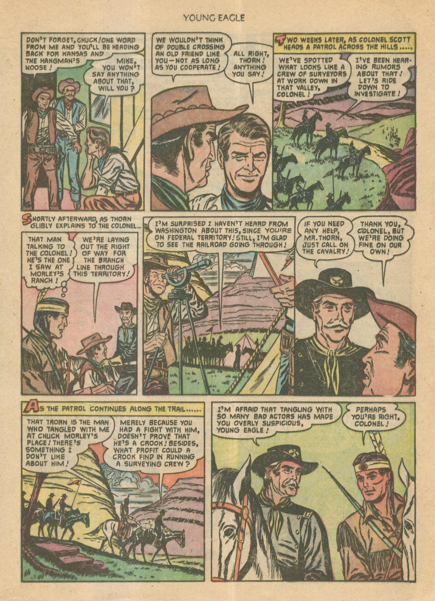 Read online Young Eagle comic -  Issue #9 - 6