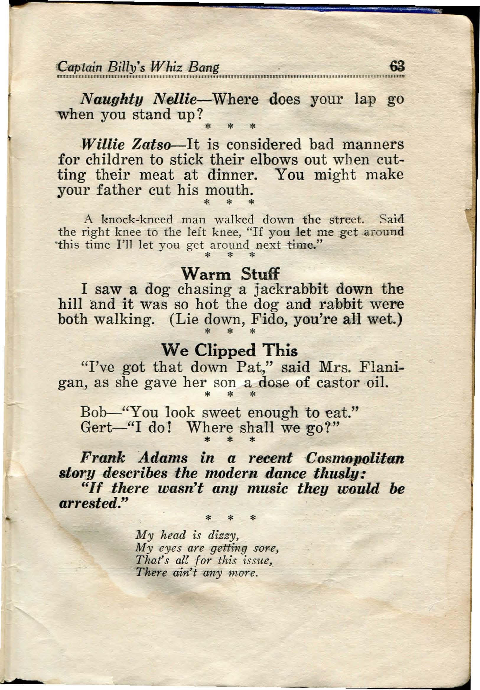 Read online Captain Billy's Whiz Bang comic -  Issue #31 - 65