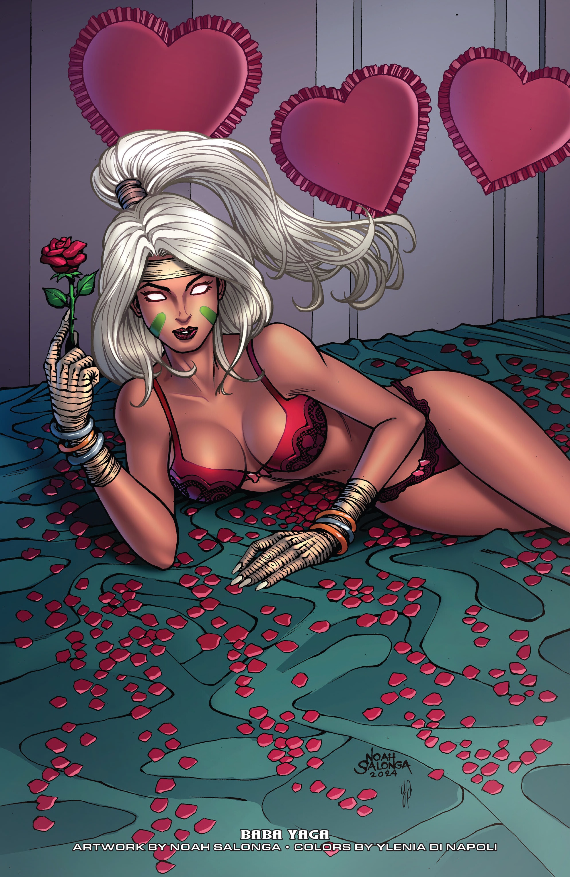 Read online Grimm Fairy Tales 2024 Valentine's Day Lingerie Pinup Special comic -  Issue # Full - 17