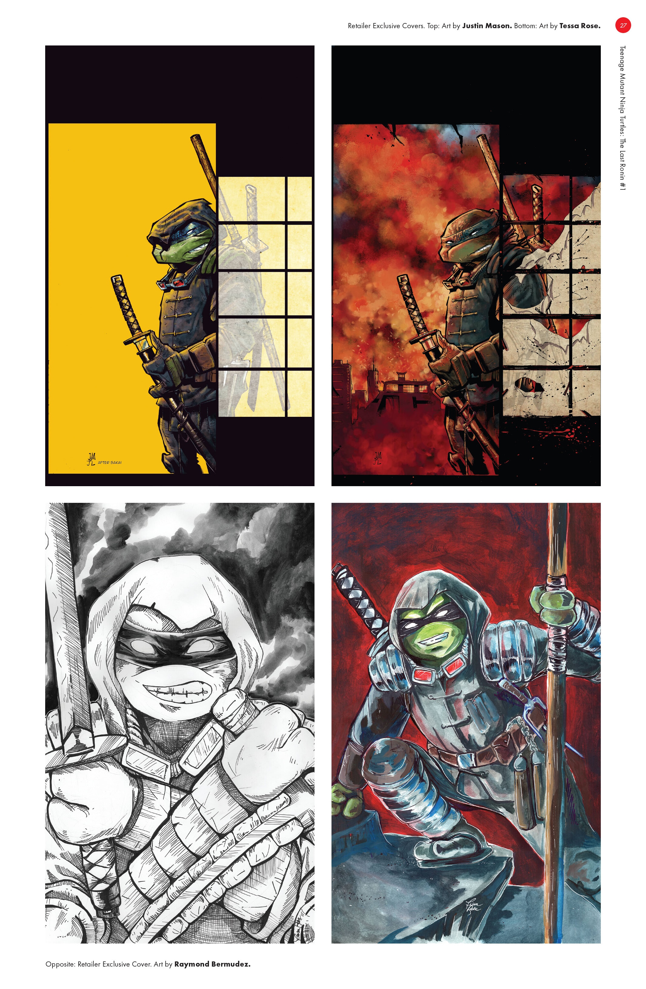 Read online Teenage Mutant Ninja Turtles: The Last Ronin - The Covers comic -  Issue # TPB (Part 1) - 26