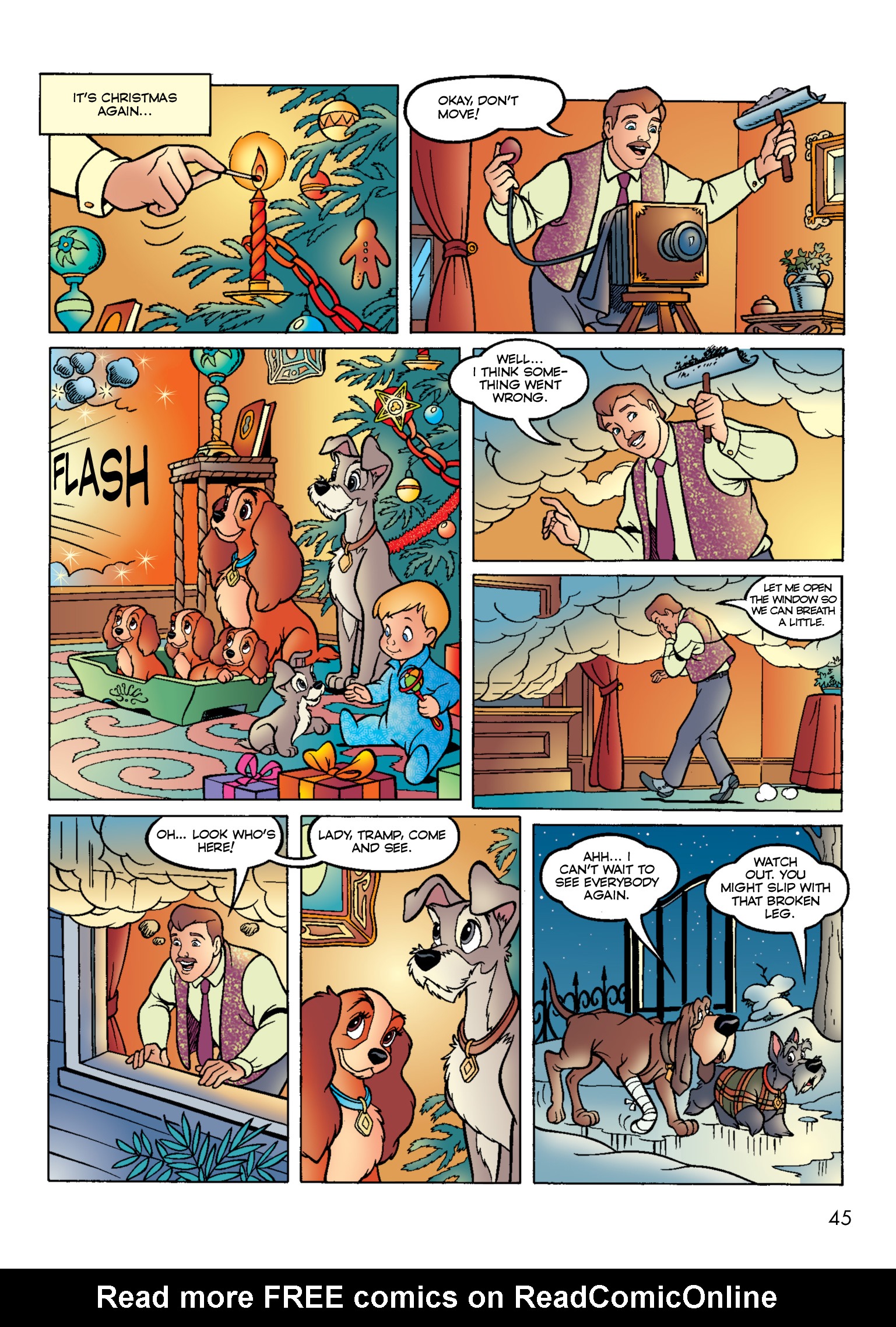 Read online Disney Lady and the Tramp: The Story of the Movie in Comics comic -  Issue # Full - 46