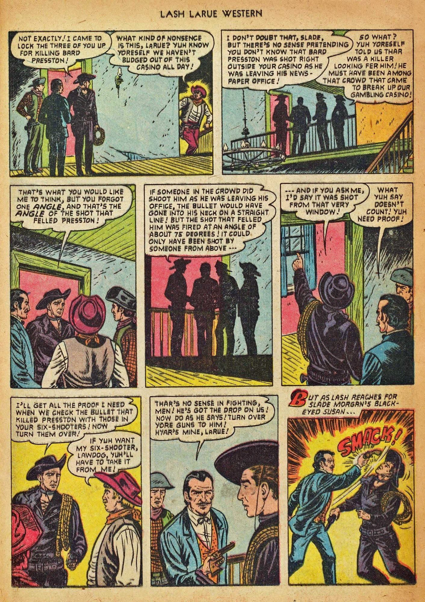 Read online Lash Larue Western (1949) comic -  Issue #42 - 25