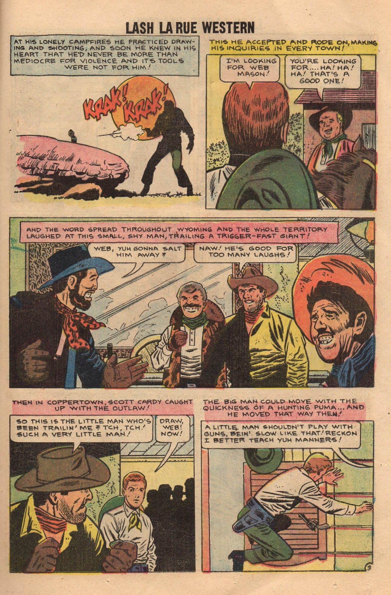 Read online Lash Larue Western (1949) comic -  Issue #70 - 13