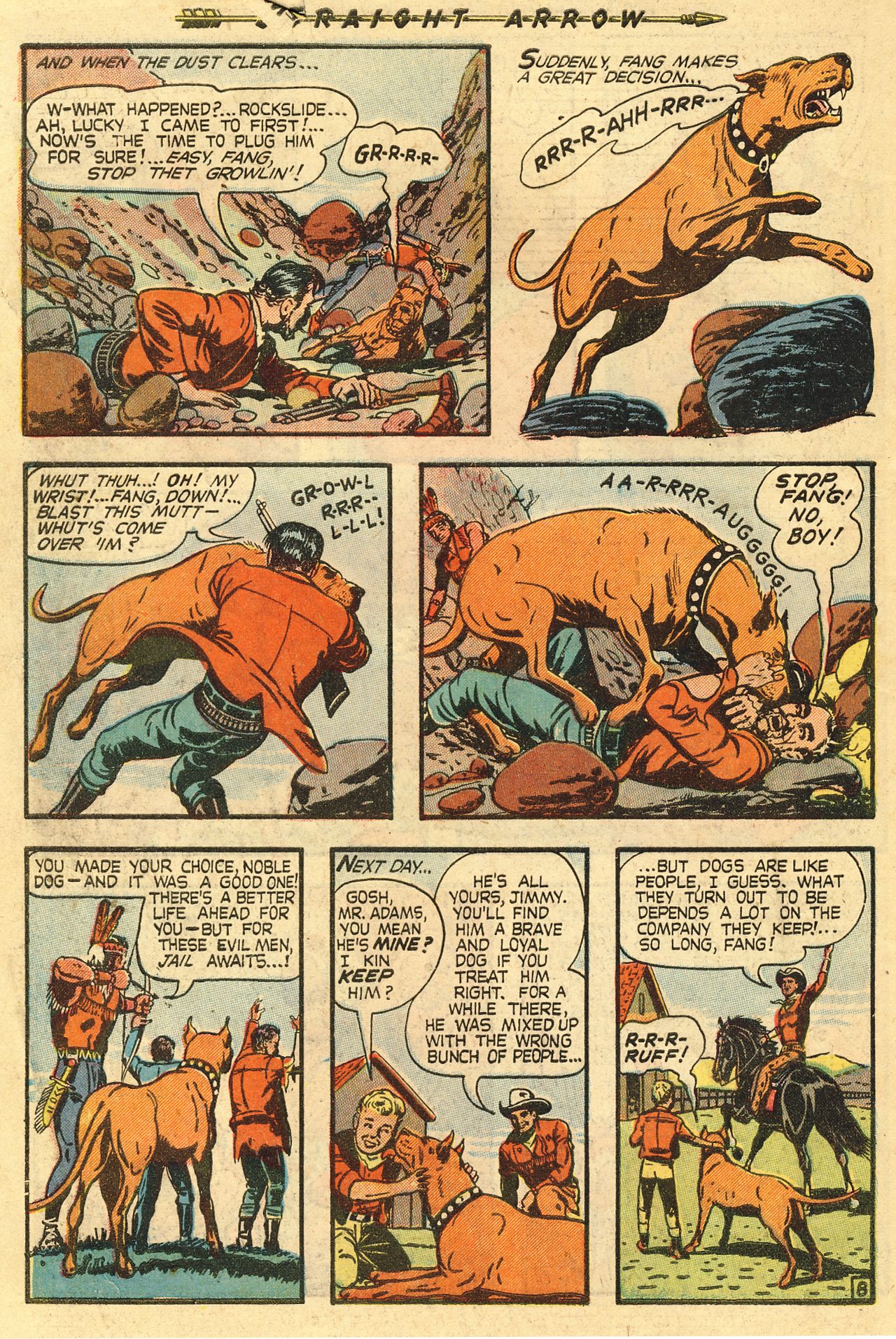 Read online Straight Arrow comic -  Issue #8 - 34