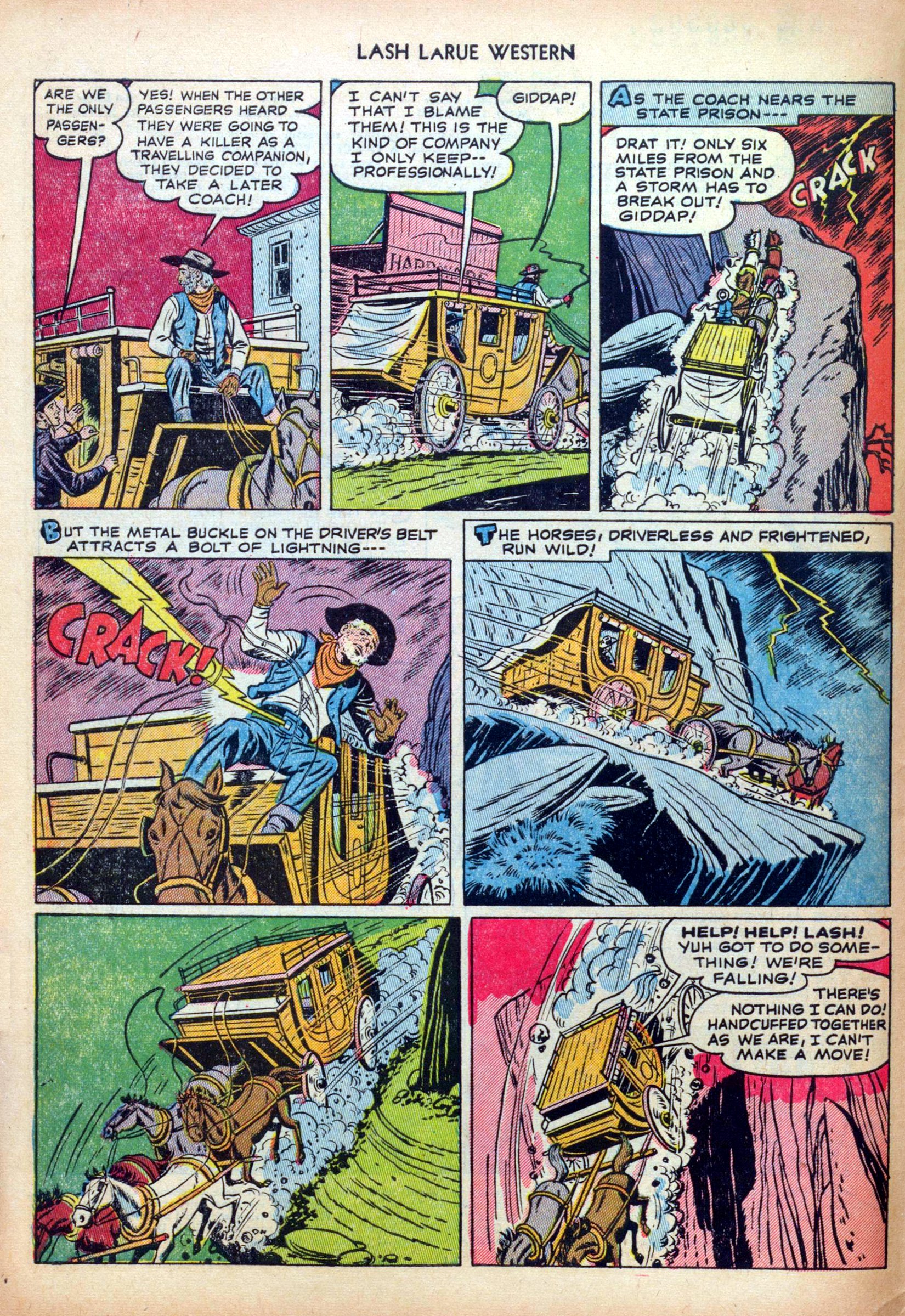 Read online Lash Larue Western (1949) comic -  Issue #30 - 4