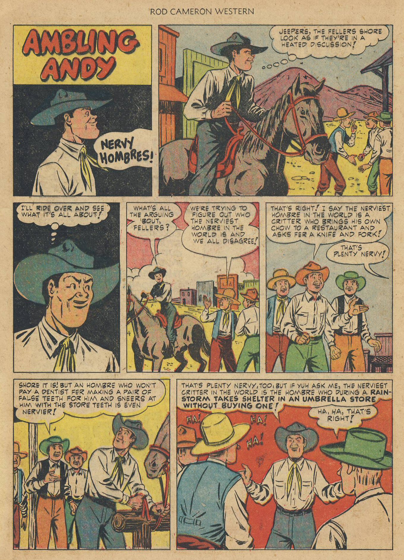 Read online Rod Cameron Western comic -  Issue #11 - 16