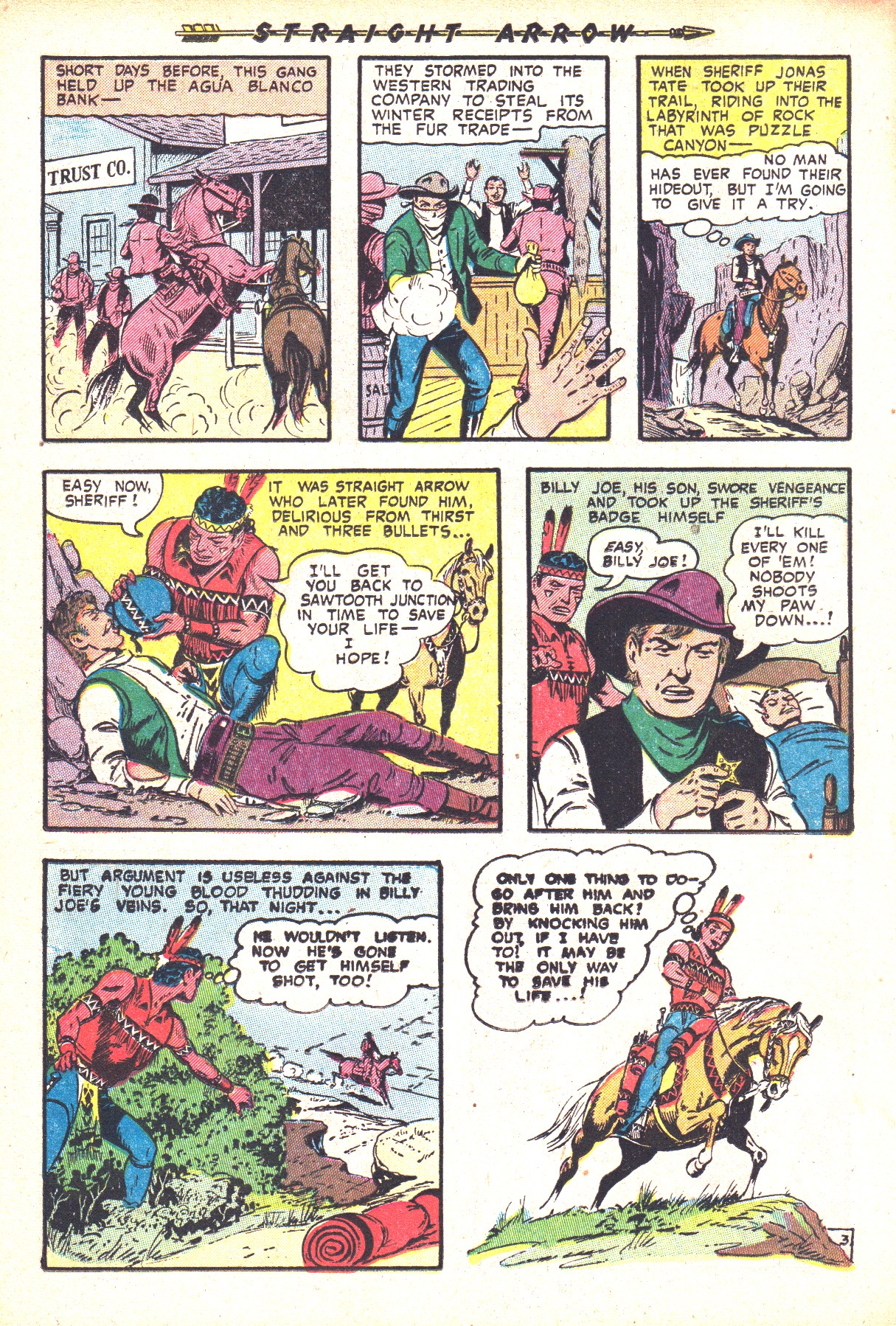 Read online Straight Arrow comic -  Issue #36 - 14
