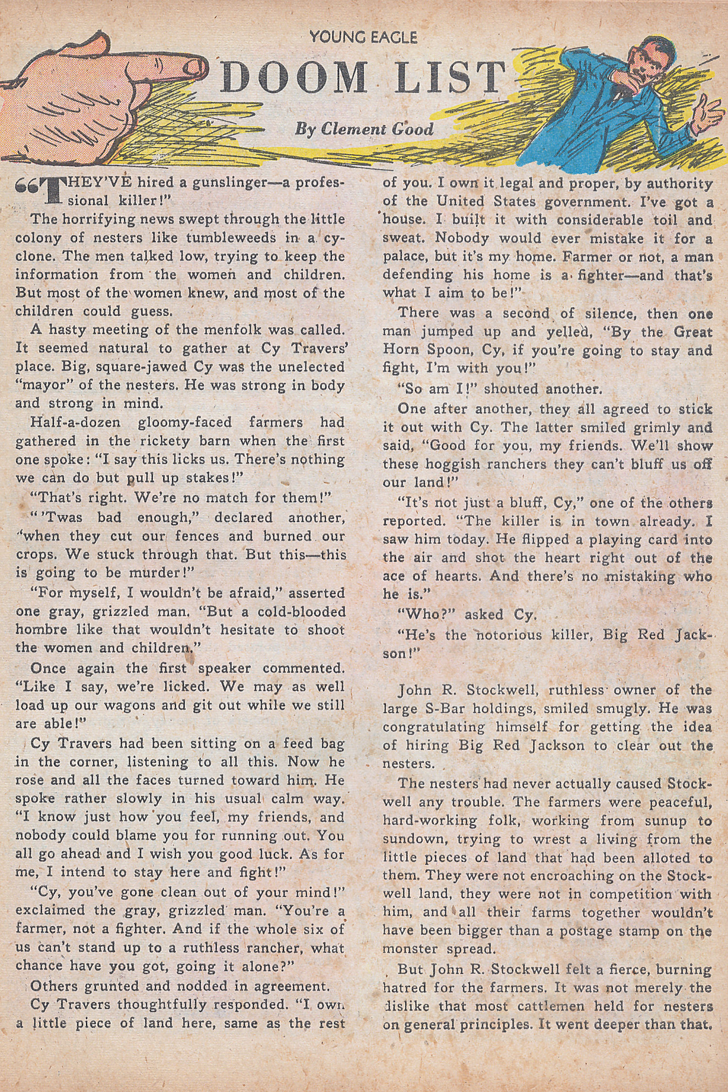 Read online Young Eagle comic -  Issue #7 - 17