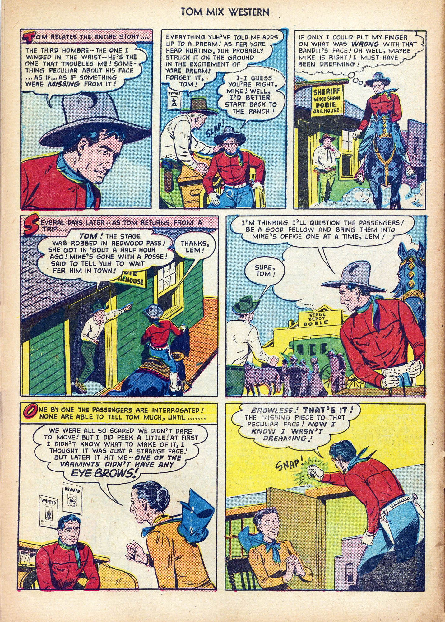 Read online Tom Mix Western (1948) comic -  Issue #42 - 46