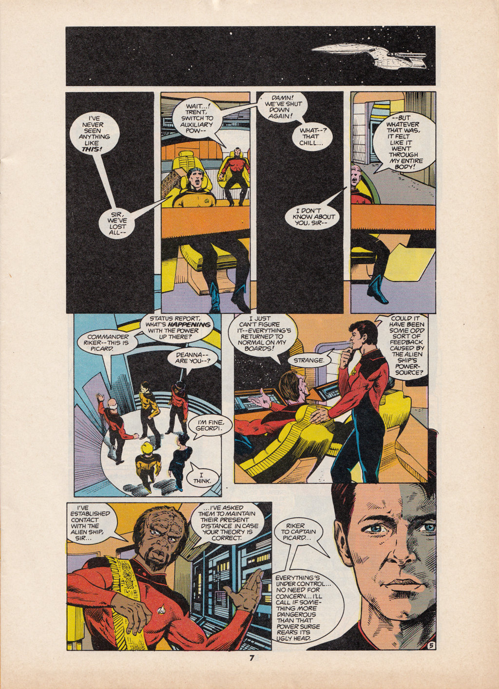 Read online Star Trek The Next Generation (1990) comic -  Issue #3 - 7