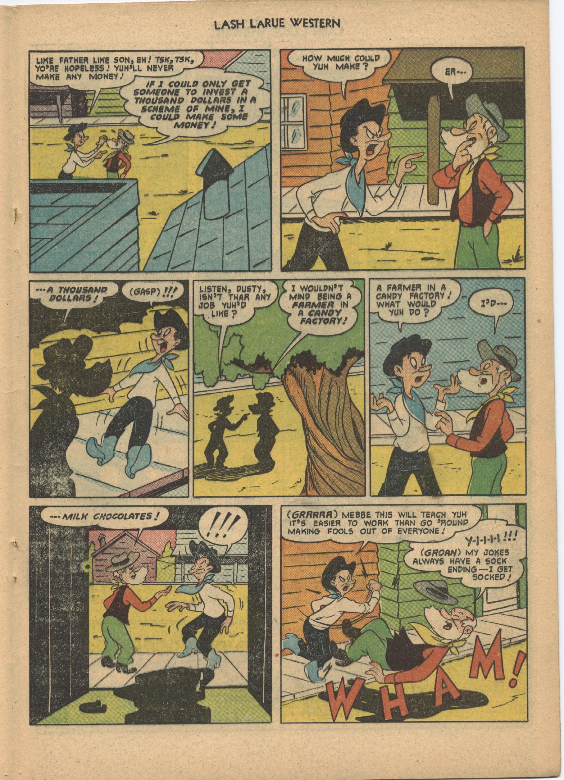Read online Lash Larue Western (1949) comic -  Issue #21 - 21