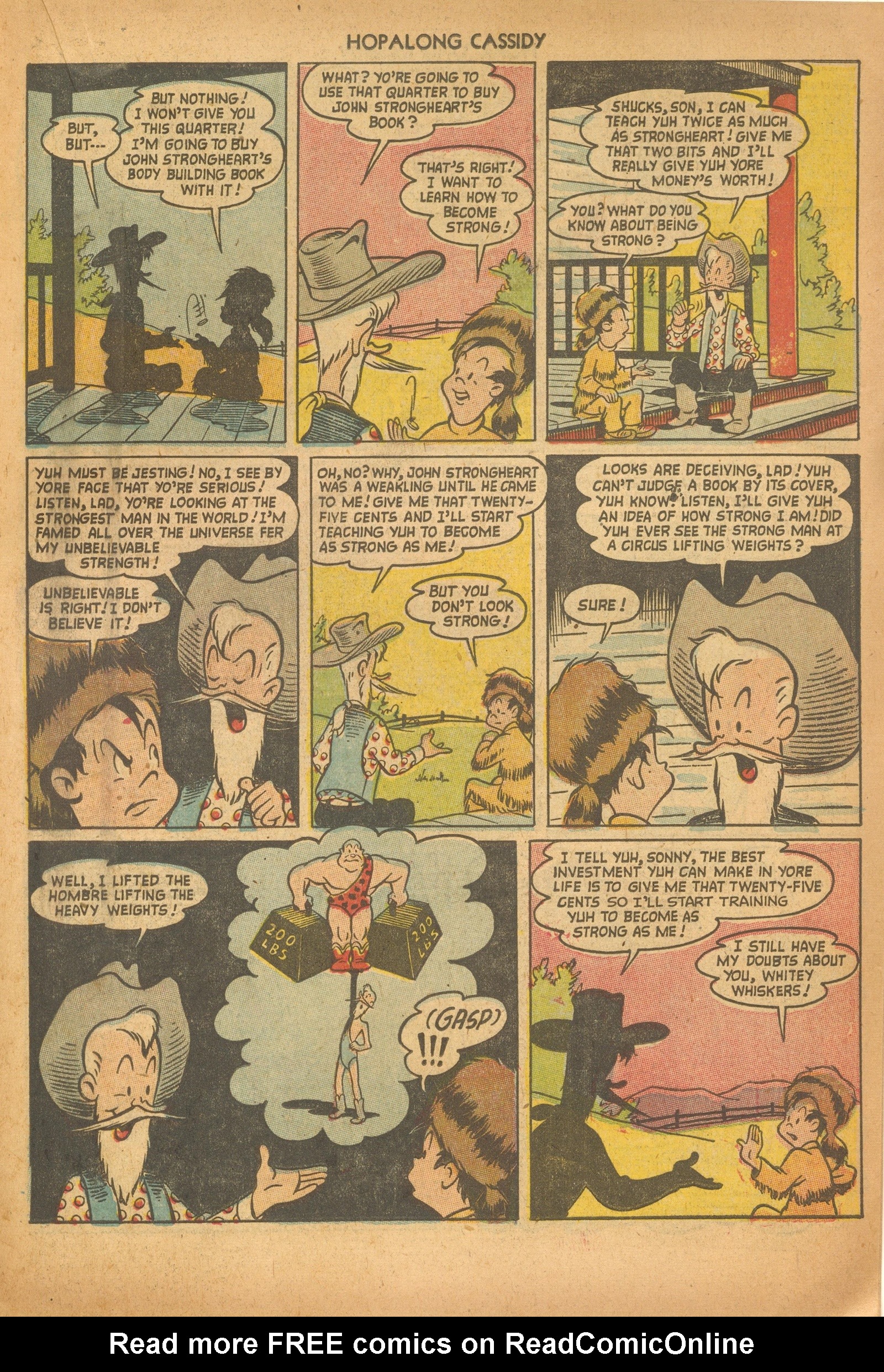 Read online Hopalong Cassidy comic -  Issue #83 - 19