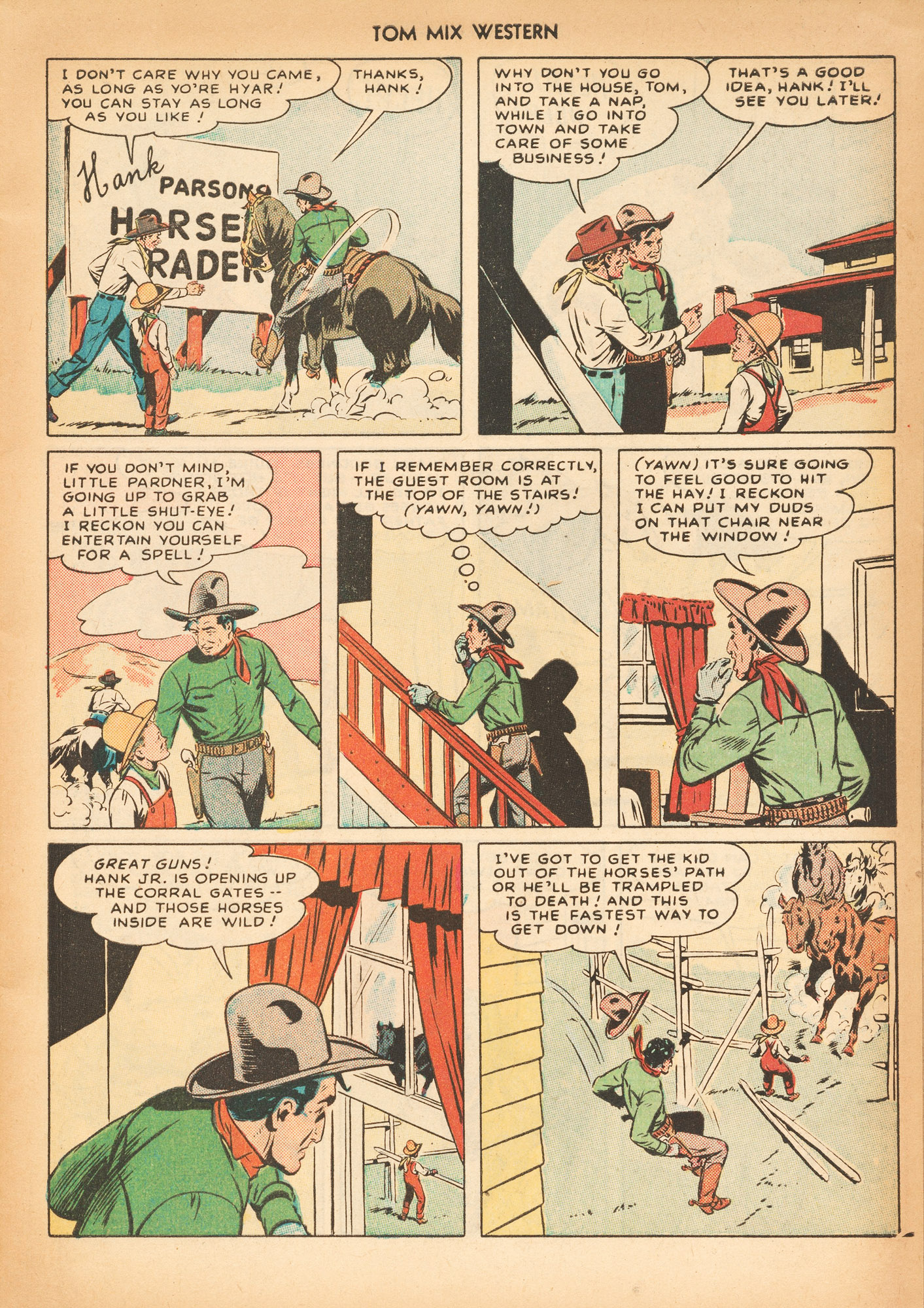 Read online Tom Mix Western (1948) comic -  Issue #15 - 19