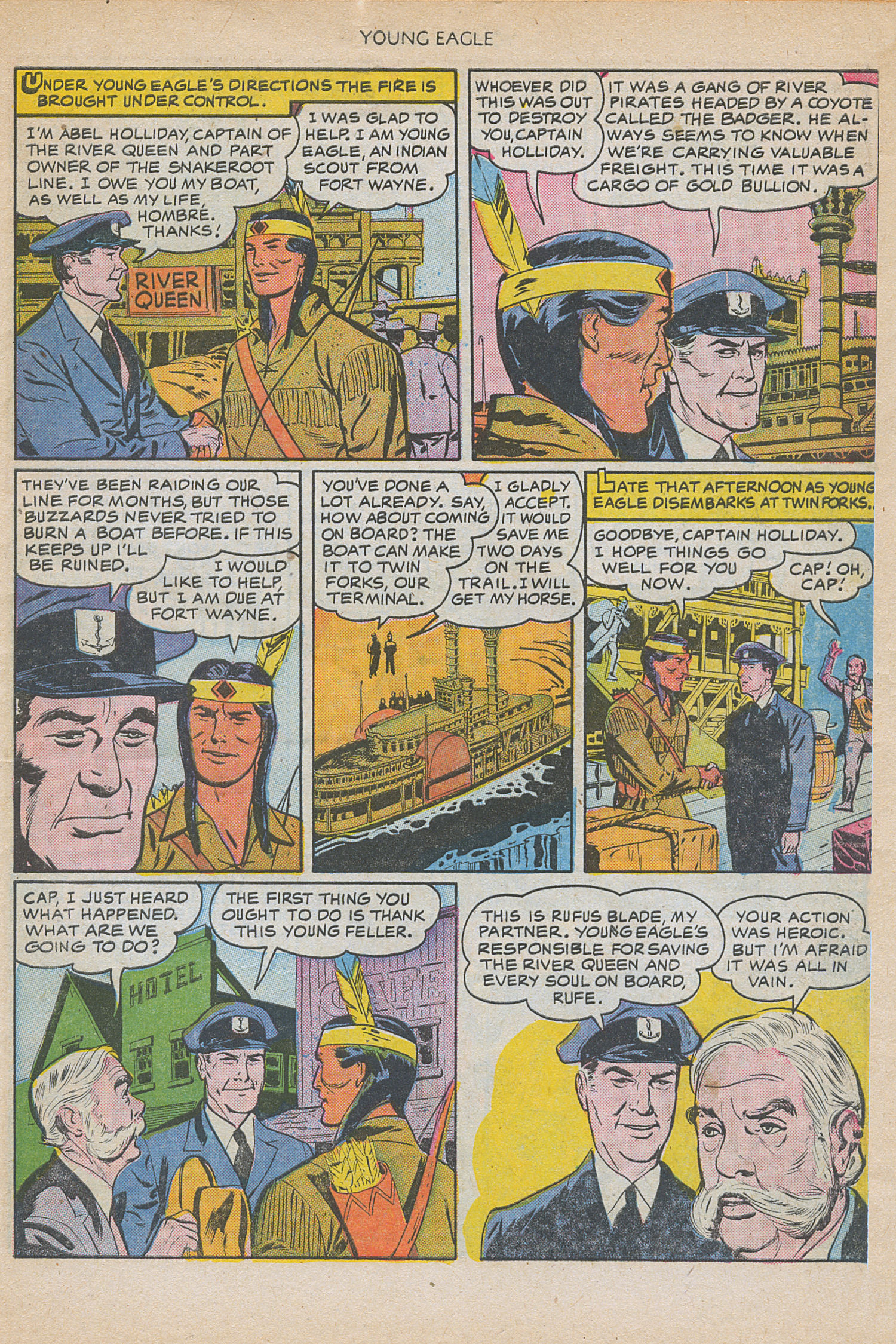 Read online Young Eagle comic -  Issue #5 - 5