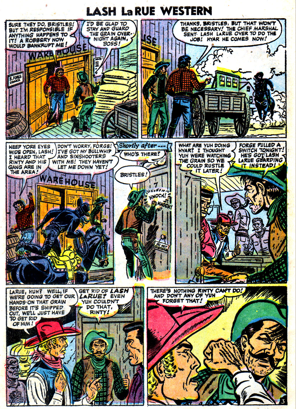 Read online Lash Larue Western (1949) comic -  Issue #59 - 28
