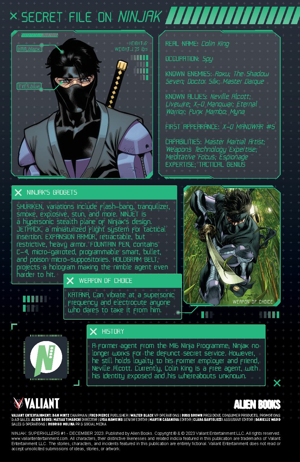 Read online Ninjak: Superkillers comic -  Issue #1 - 2