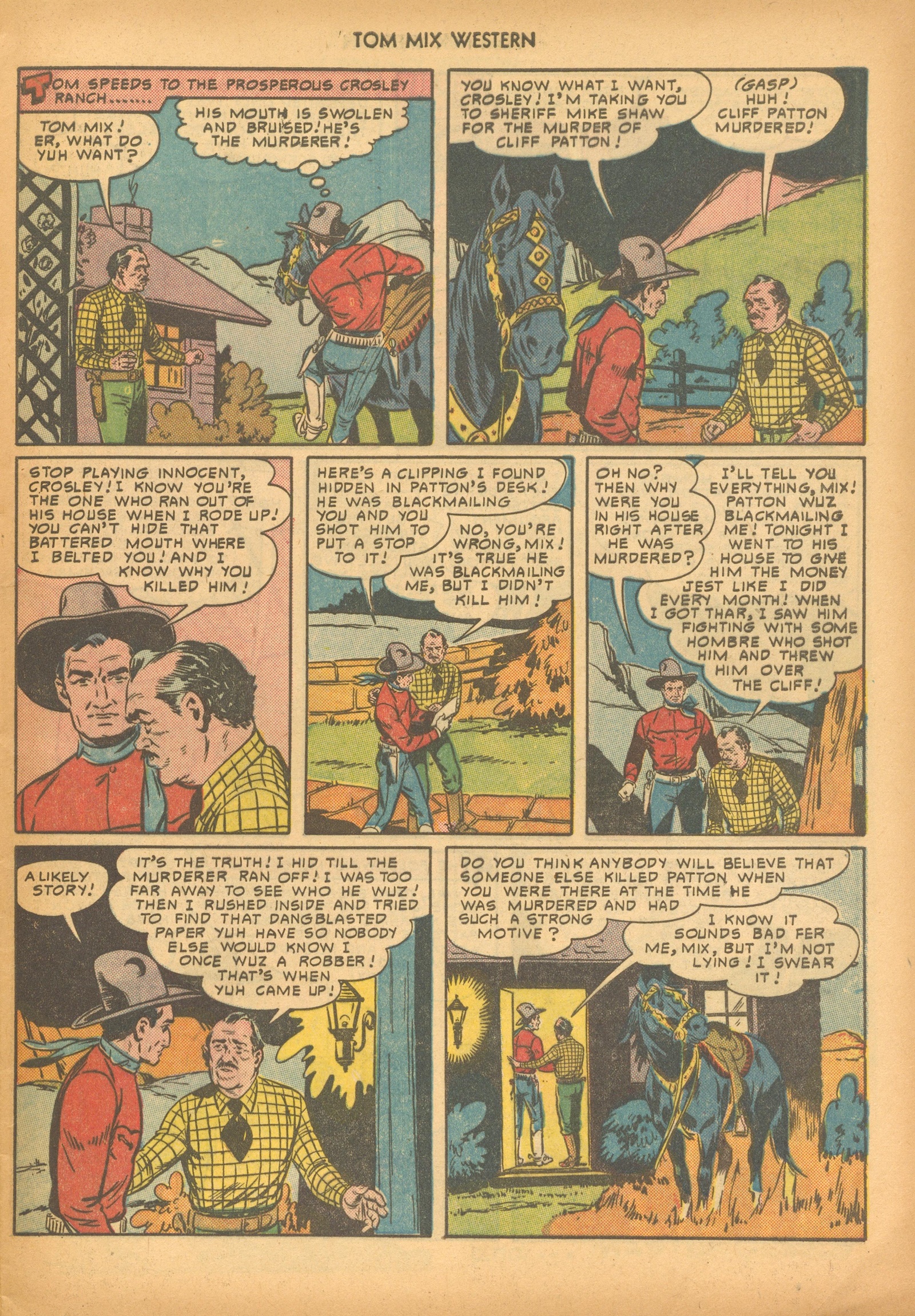 Read online Tom Mix Western (1948) comic -  Issue #33 - 9