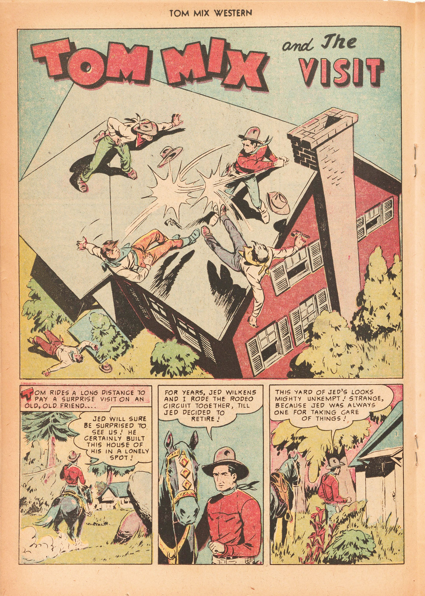 Read online Tom Mix Western (1948) comic -  Issue #25 - 26