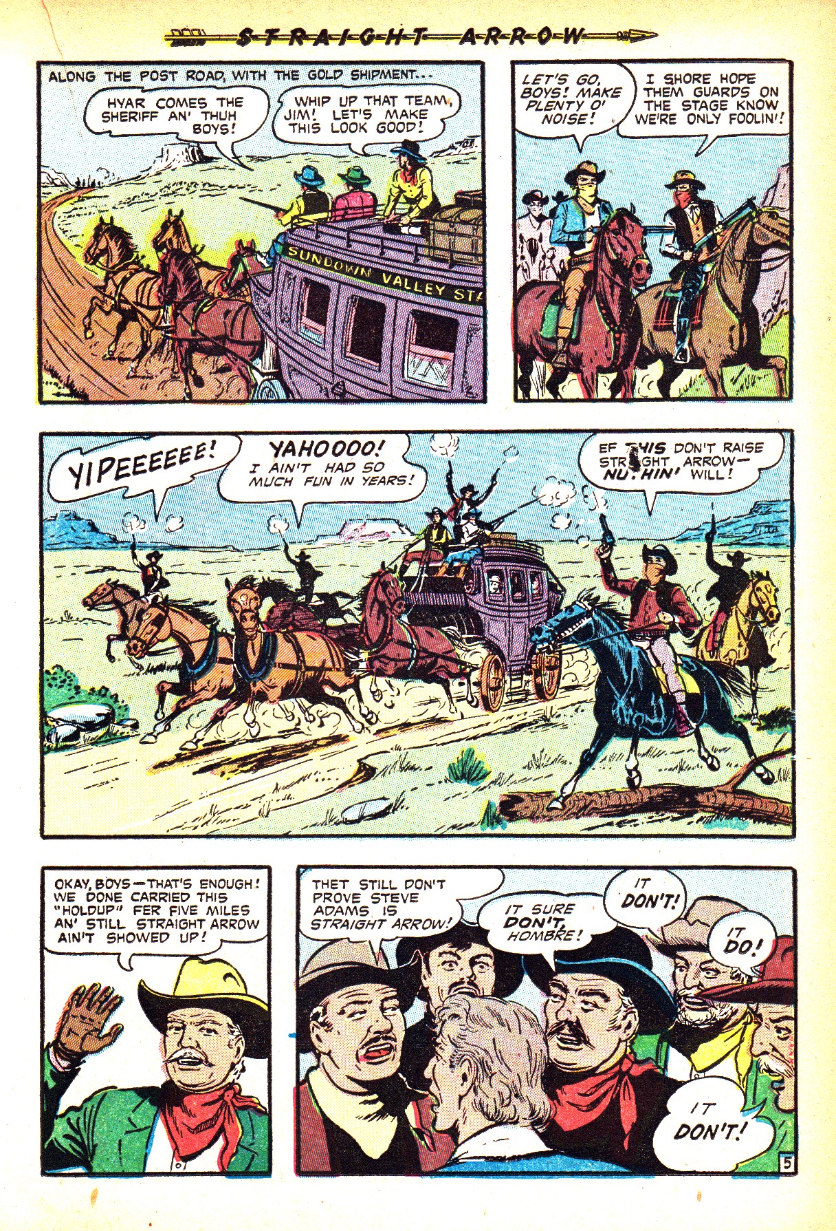Read online Straight Arrow comic -  Issue #30 - 15