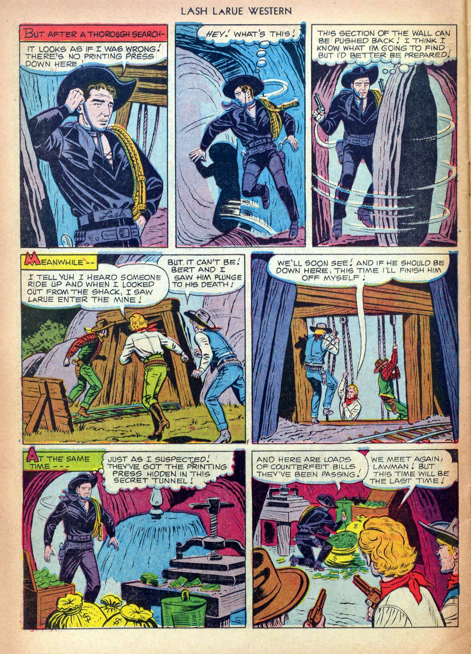 Read online Lash Larue Western (1949) comic -  Issue #13 - 30