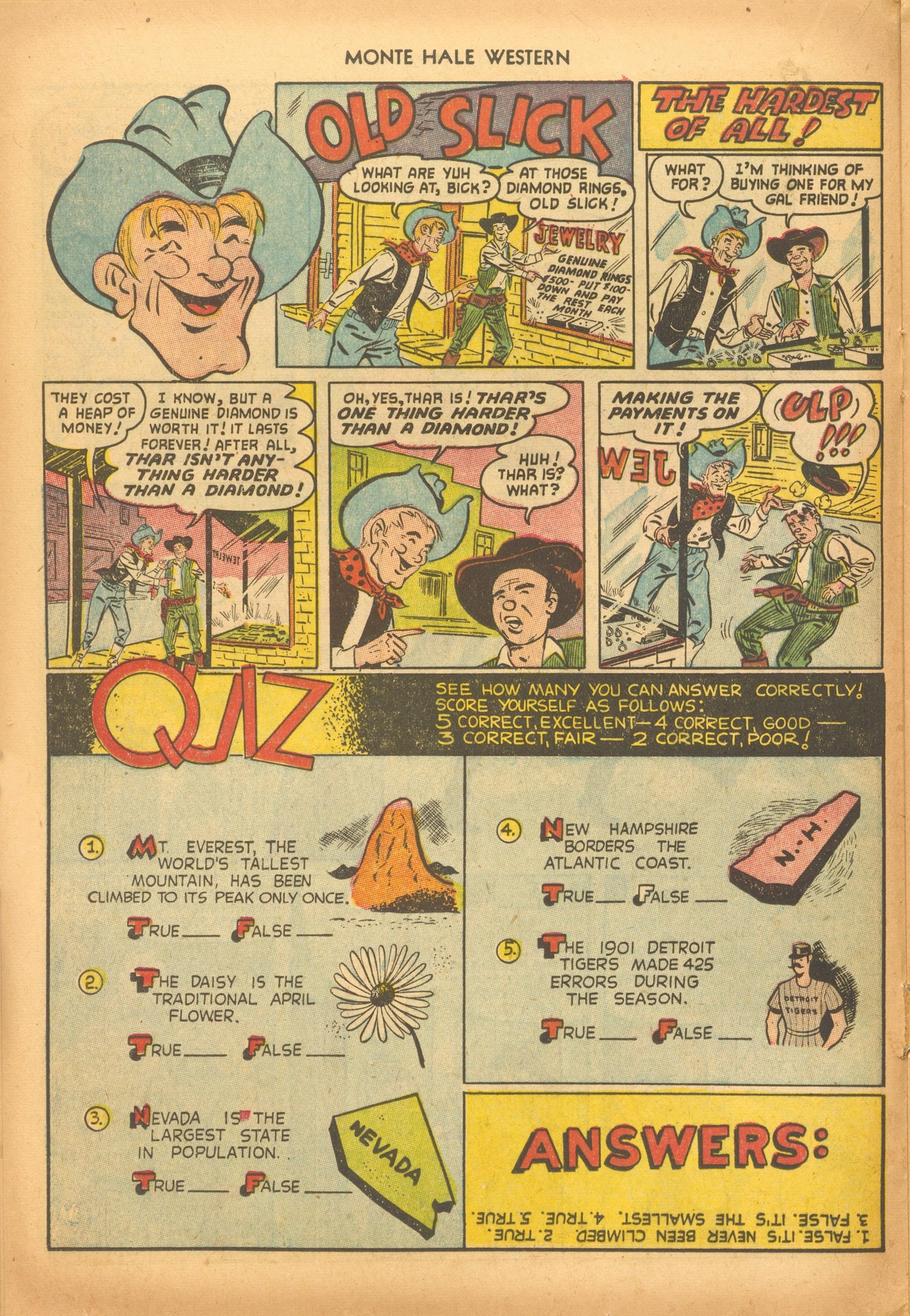 Read online Monte Hale Western comic -  Issue #79 - 16