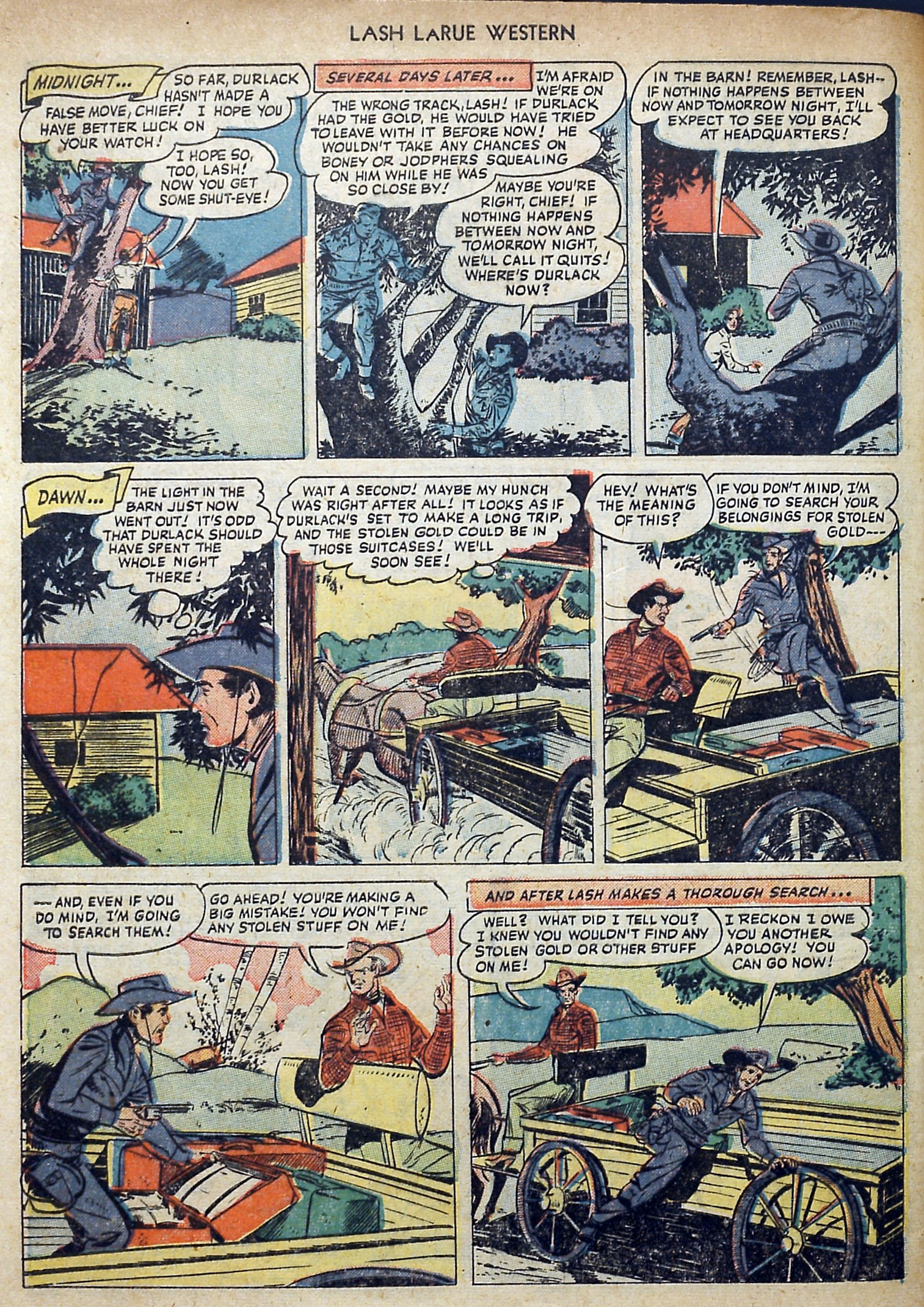 Read online Lash Larue Western (1949) comic -  Issue #3 - 32