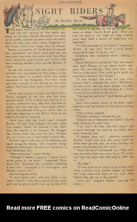 Read online Ken Maynard Western comic -  Issue #4 - 20