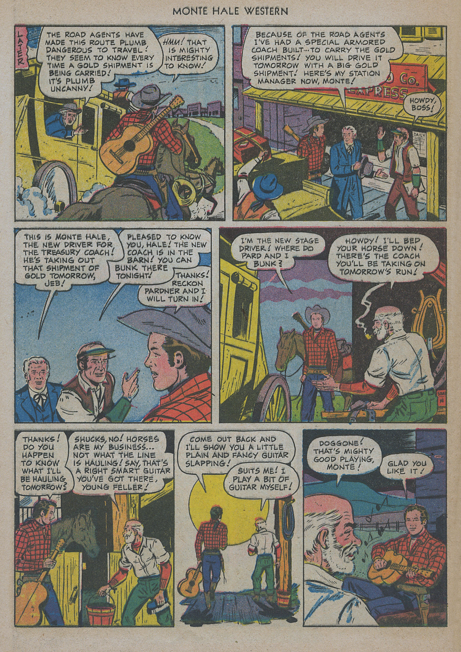 Read online Monte Hale Western comic -  Issue #47 - 44