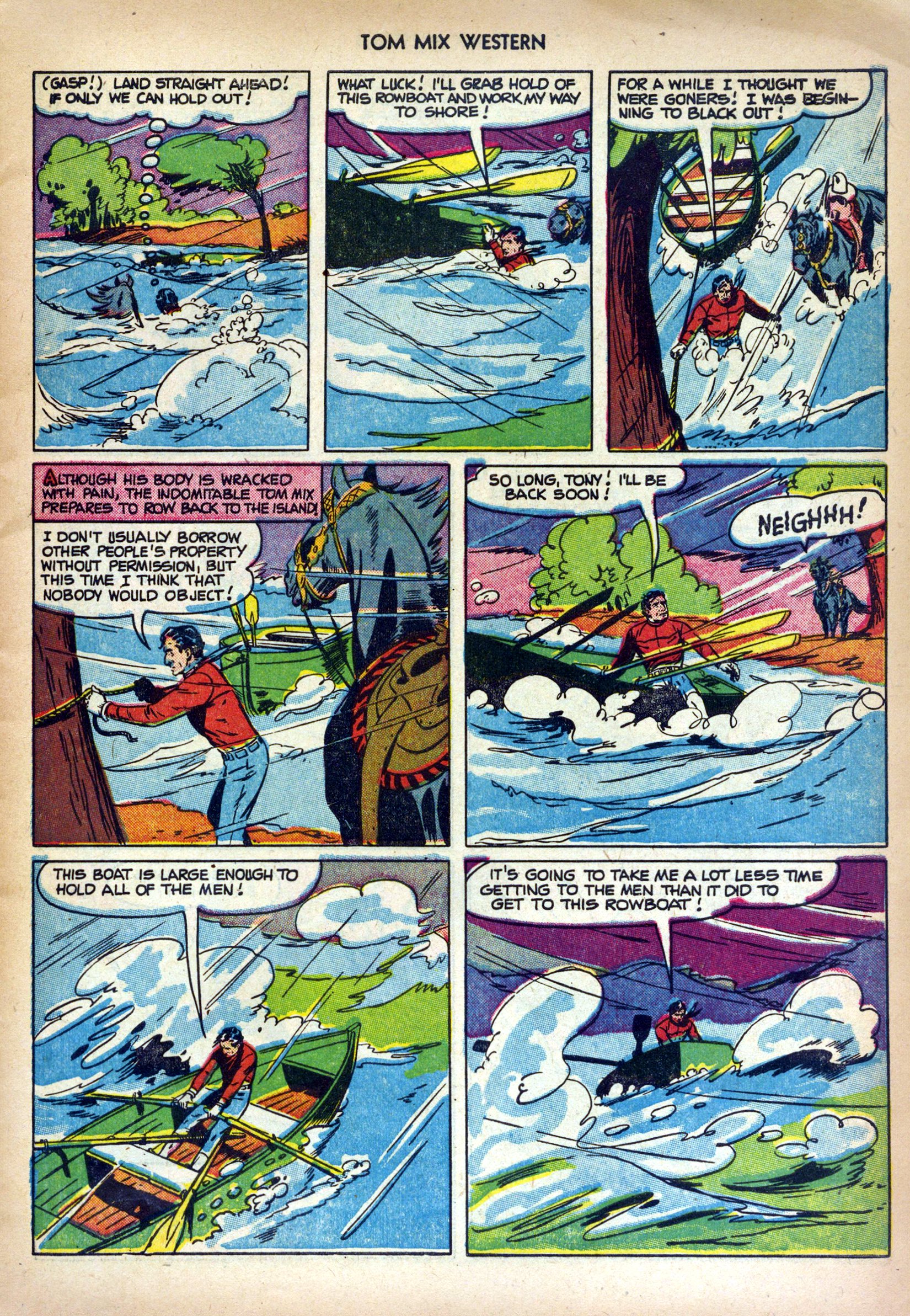 Read online Tom Mix Western (1948) comic -  Issue #48 - 7
