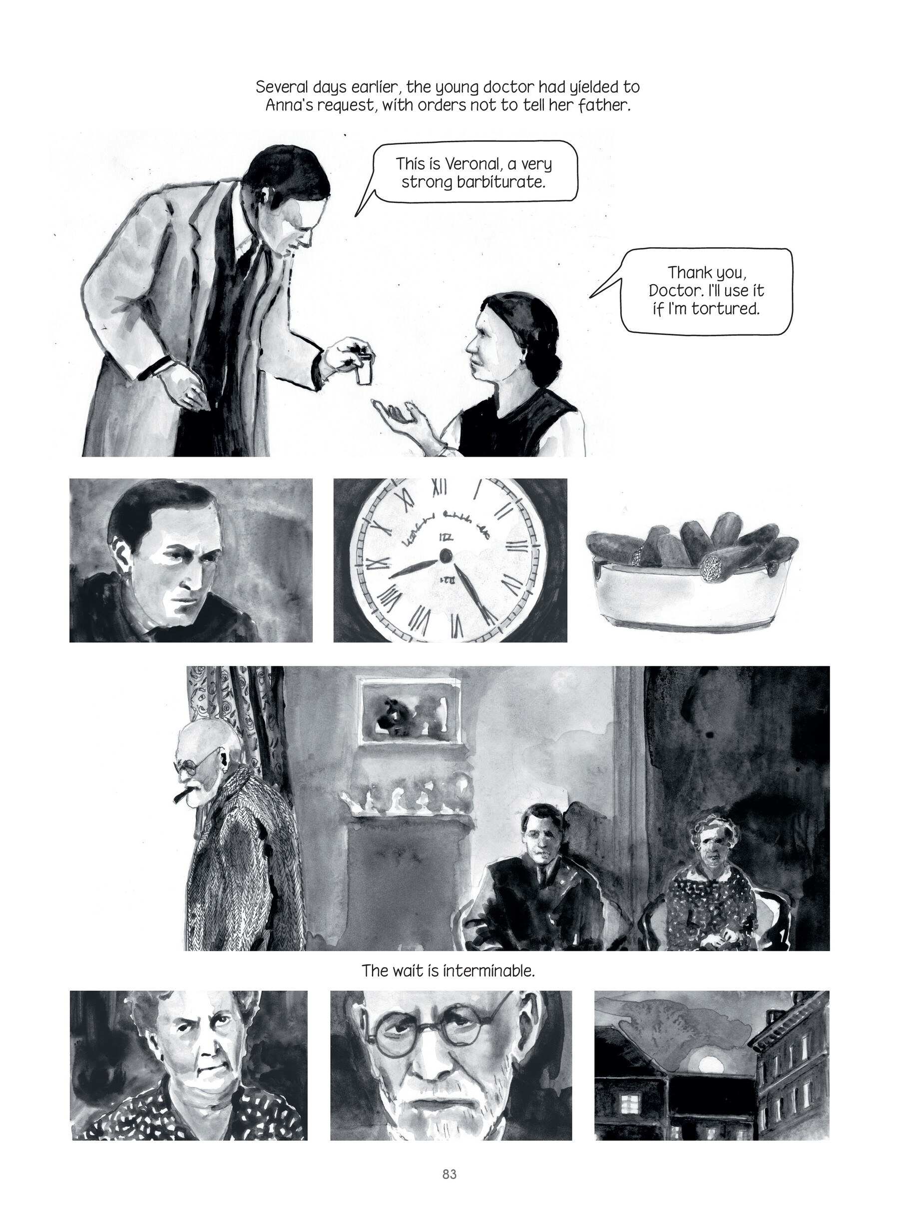 Read online Through Clouds of Smoke: Freud's Final Days comic -  Issue # TPB - 82