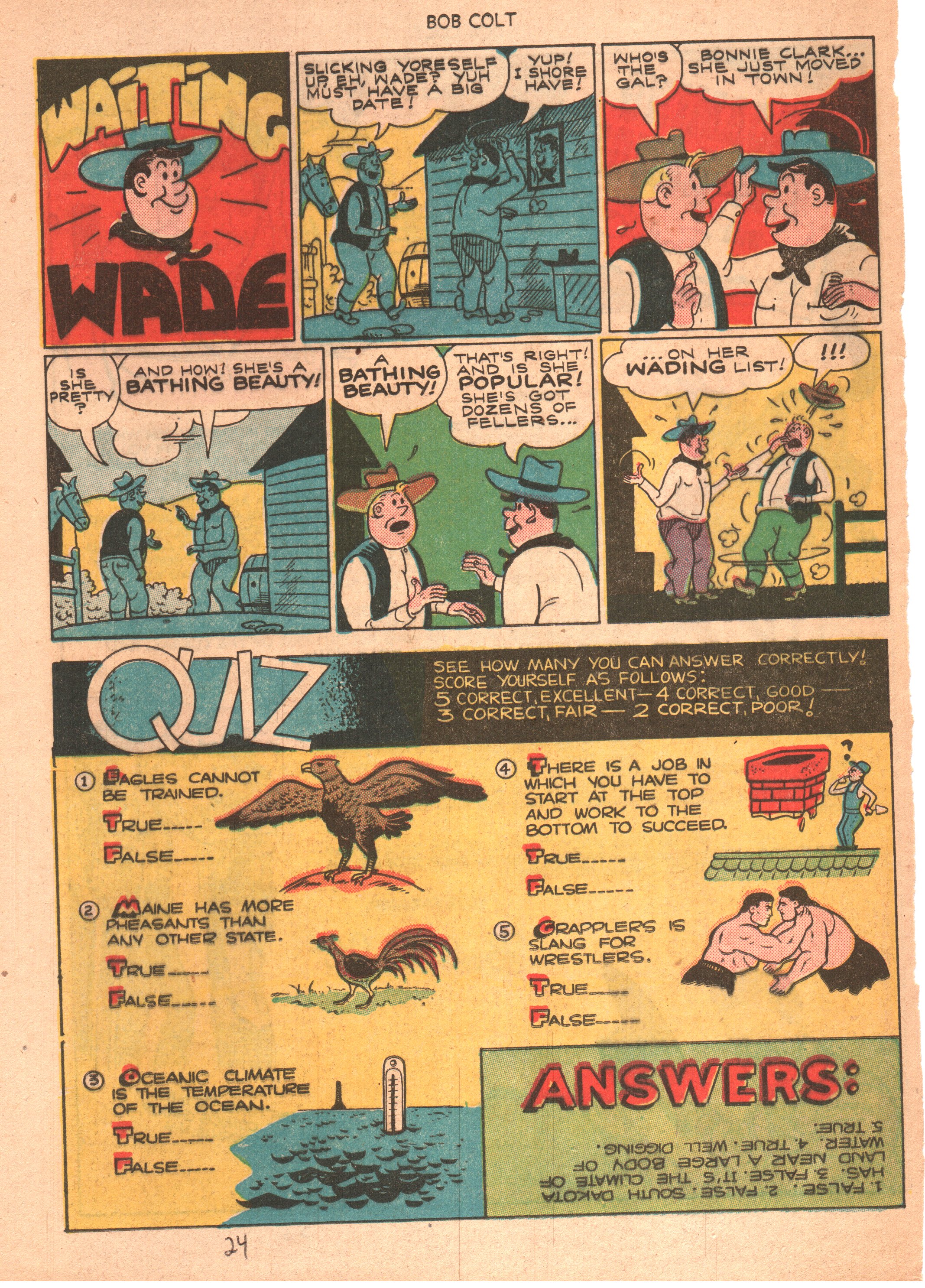 Read online Bob Colt Western comic -  Issue #4 - 24