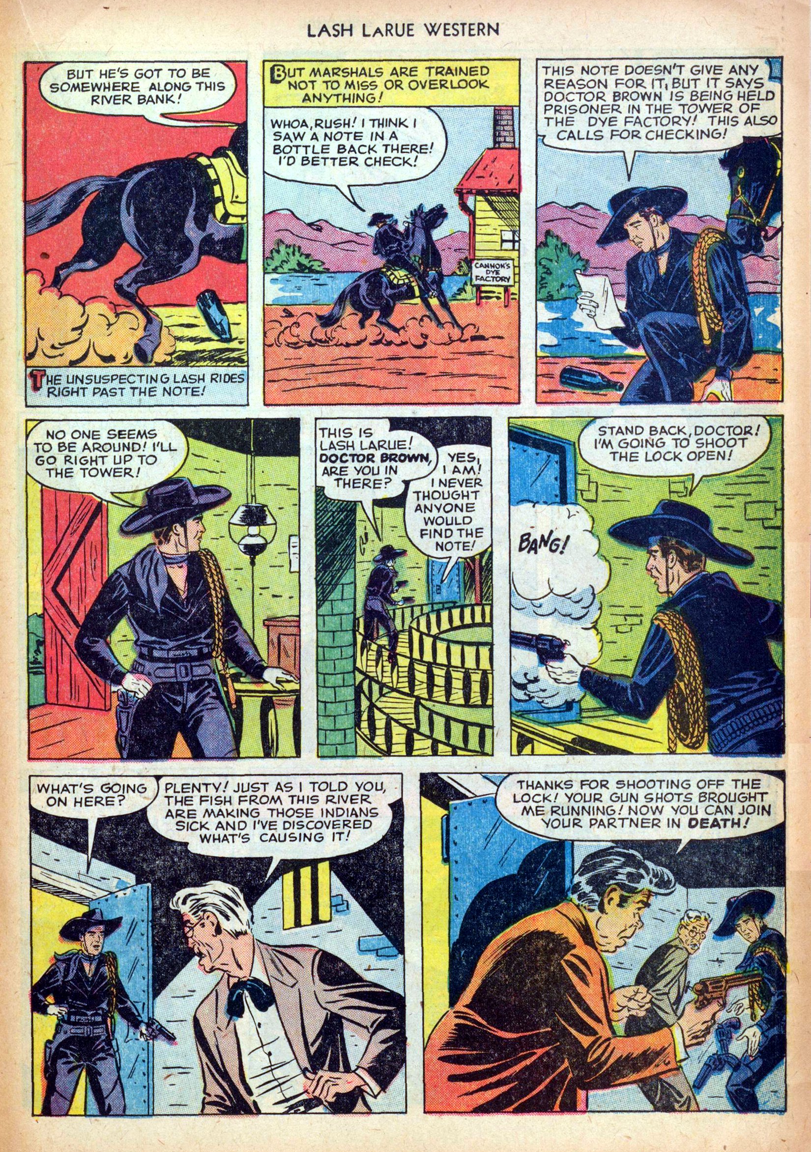 Read online Lash Larue Western (1949) comic -  Issue #24 - 23