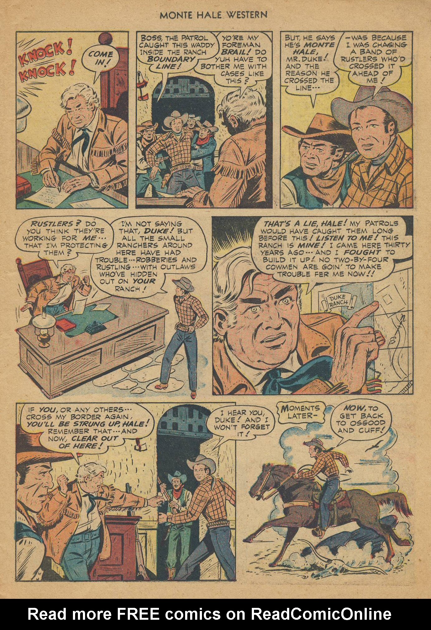 Read online Monte Hale Western comic -  Issue #36 - 6