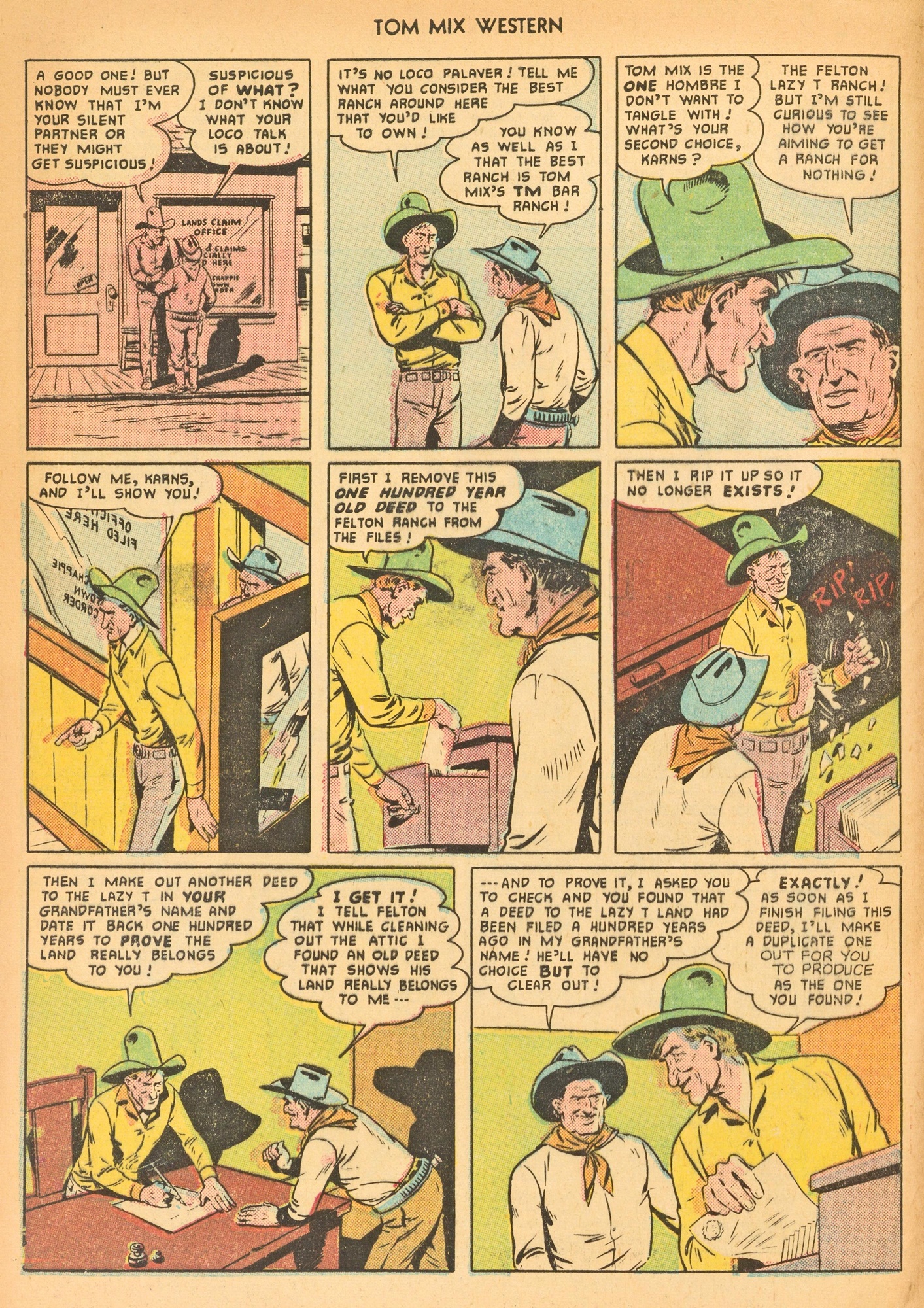 Read online Tom Mix Western (1948) comic -  Issue #43 - 4