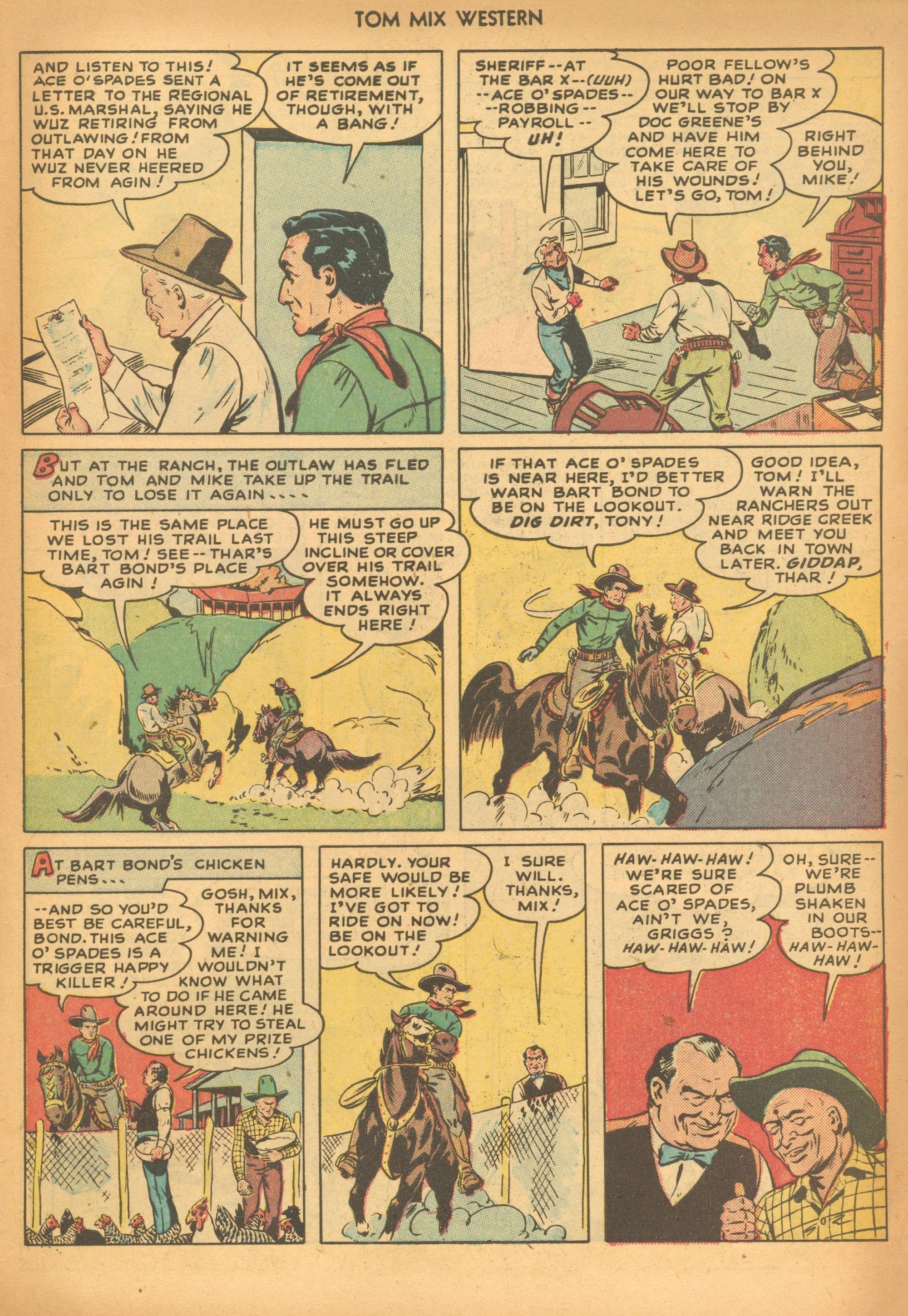 Read online Tom Mix Western (1948) comic -  Issue #16 - 31