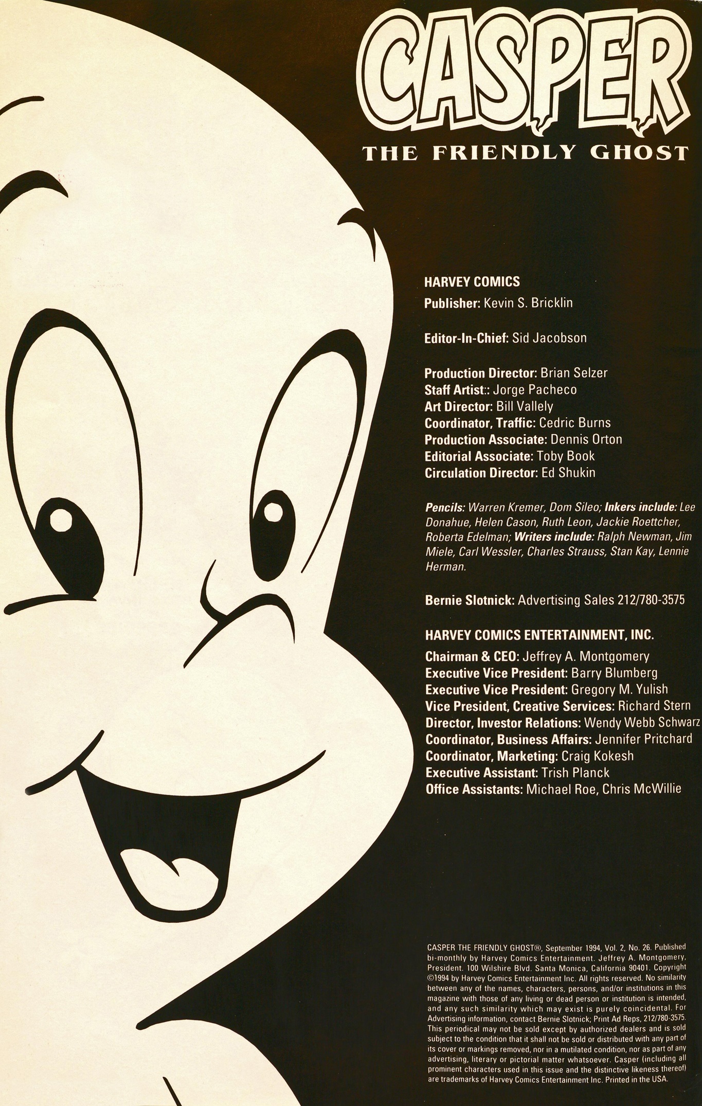 Read online Casper the Friendly Ghost (1991) comic -  Issue #26 - 2