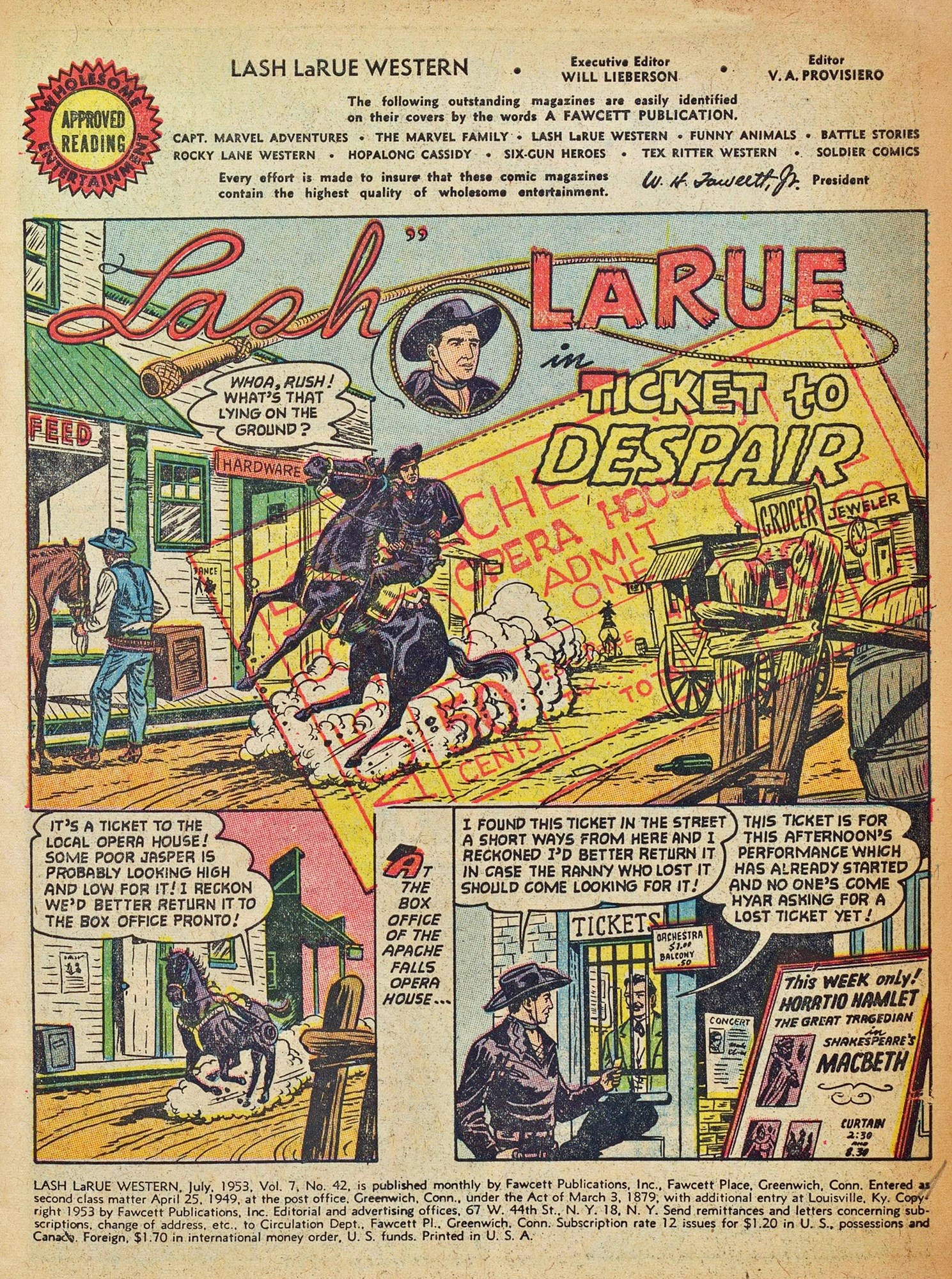 Read online Lash Larue Western (1949) comic -  Issue #42 - 3