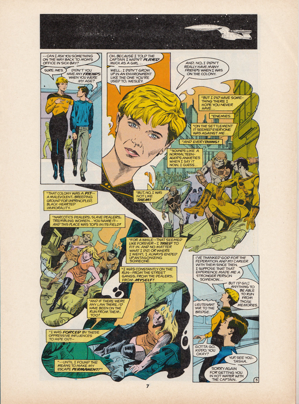 Read online Star Trek The Next Generation (1990) comic -  Issue #4 - 7