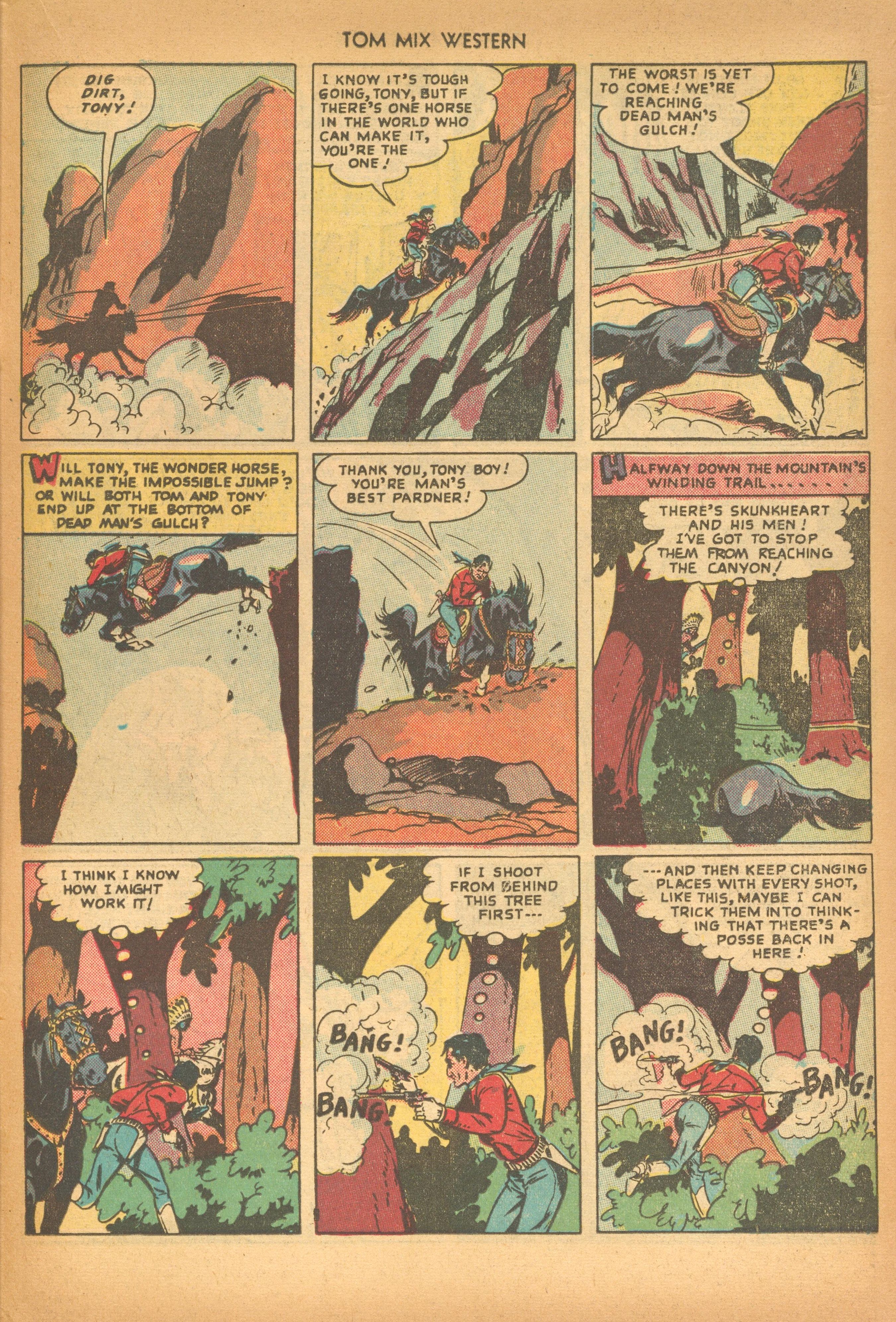 Read online Tom Mix Western (1948) comic -  Issue #18 - 23