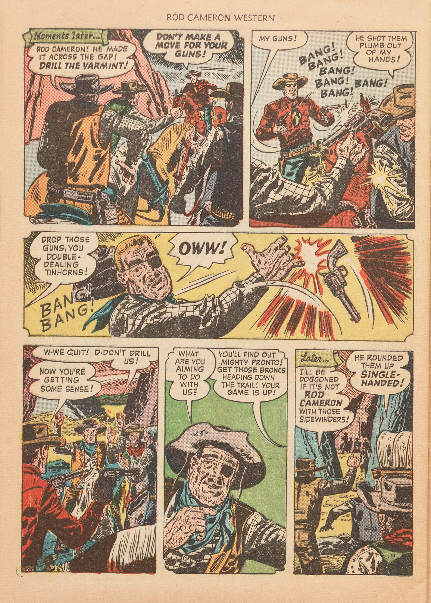 Read online Rod Cameron Western comic -  Issue #7 - 28
