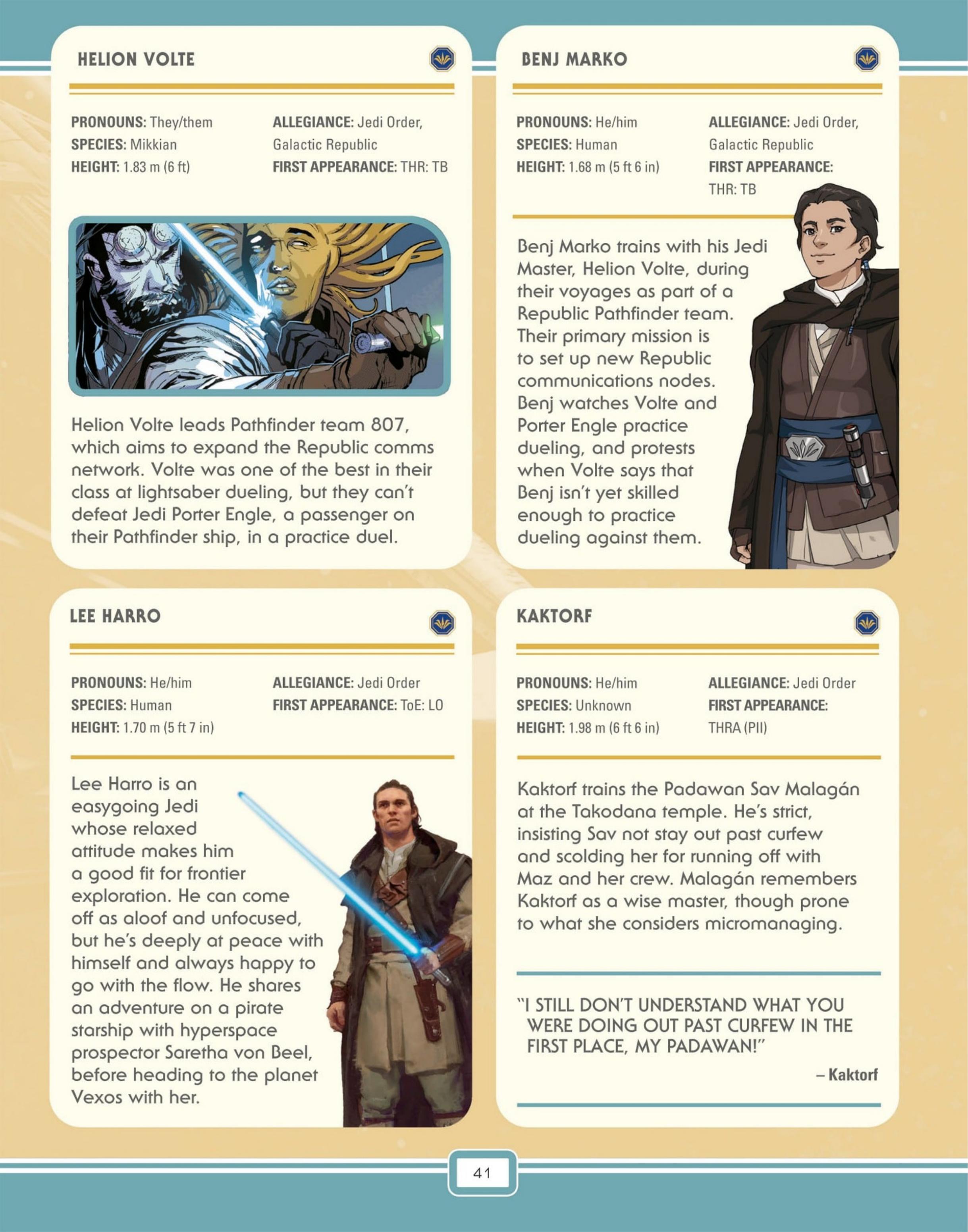 Read online Star Wars: The High Republic Character Encyclopedia comic -  Issue # TPB (Part 1) - 43