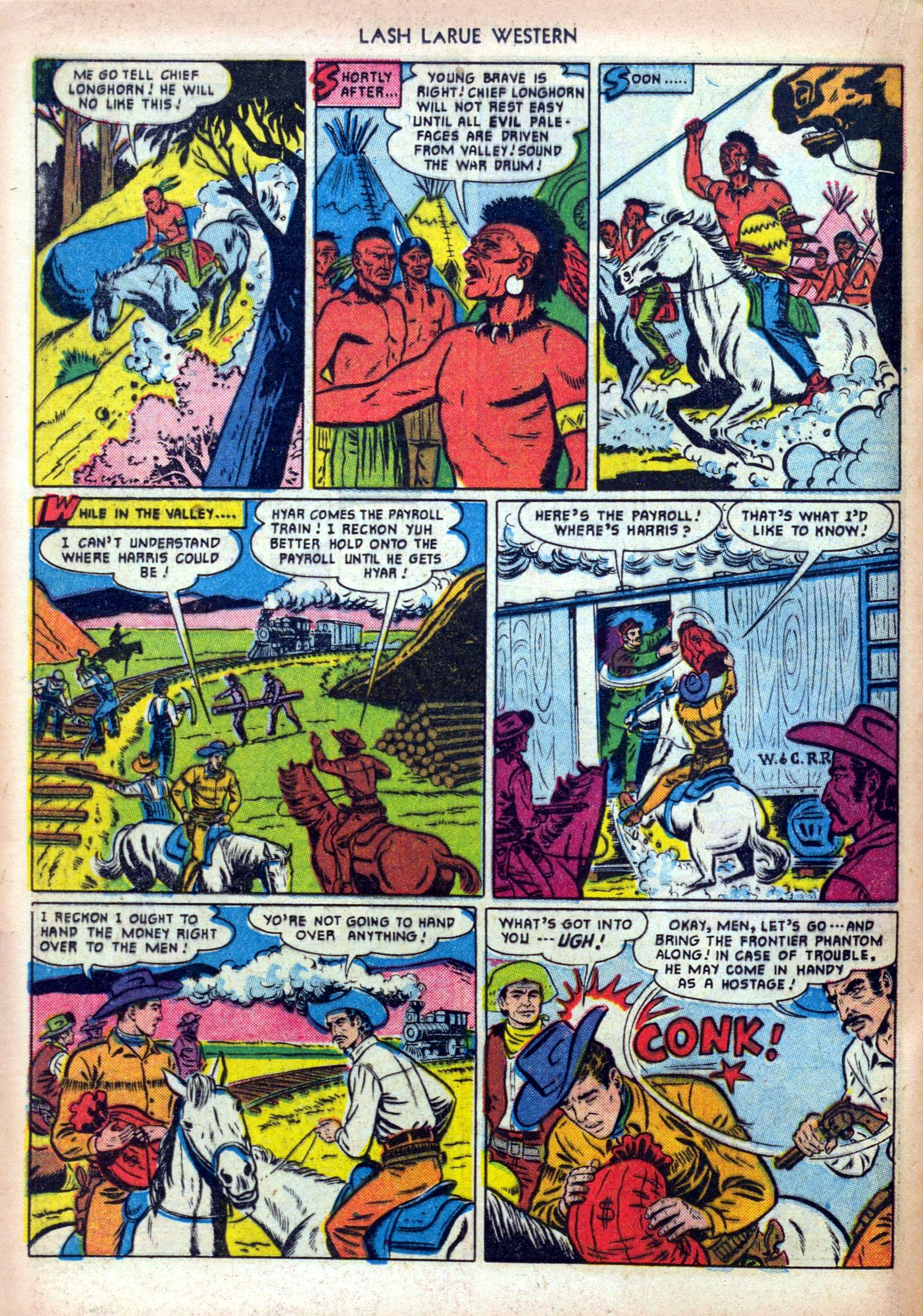 Read online Lash Larue Western (1949) comic -  Issue #19 - 20